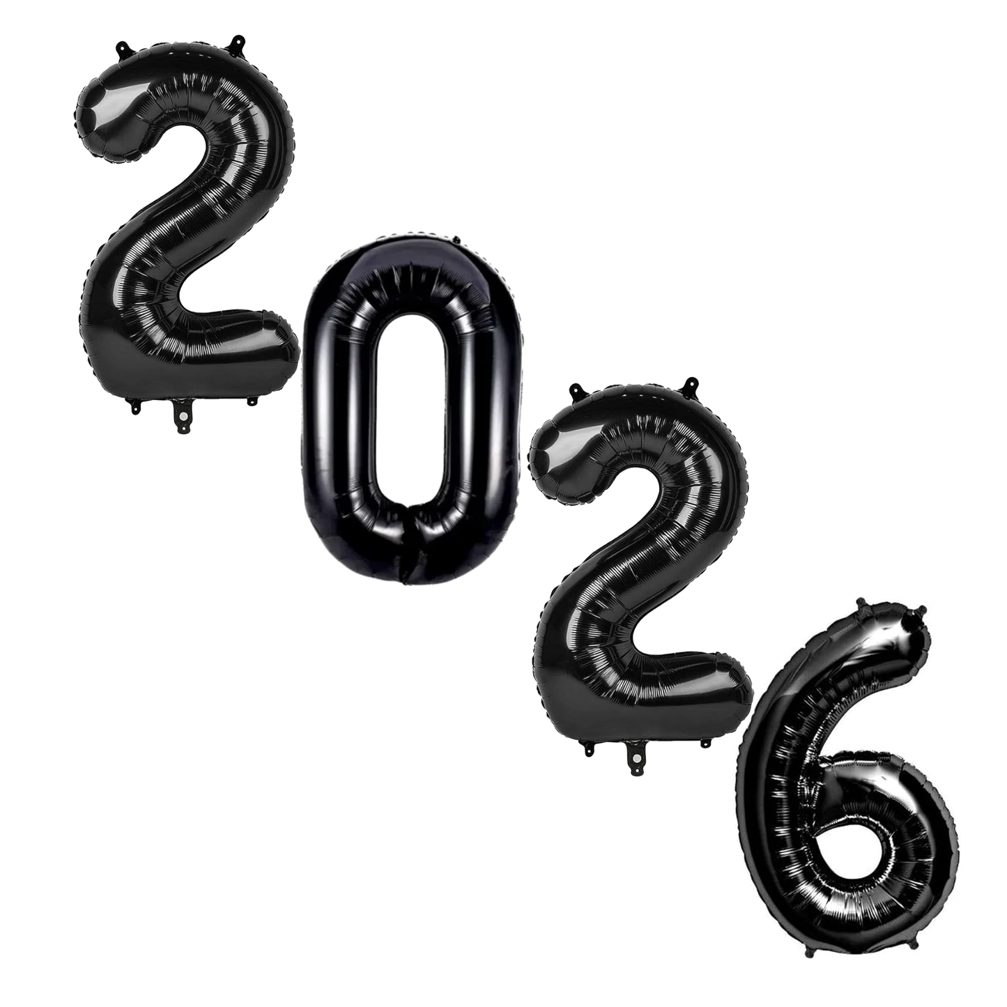 Números 2026 Negro 36" (Sin Inflar)
