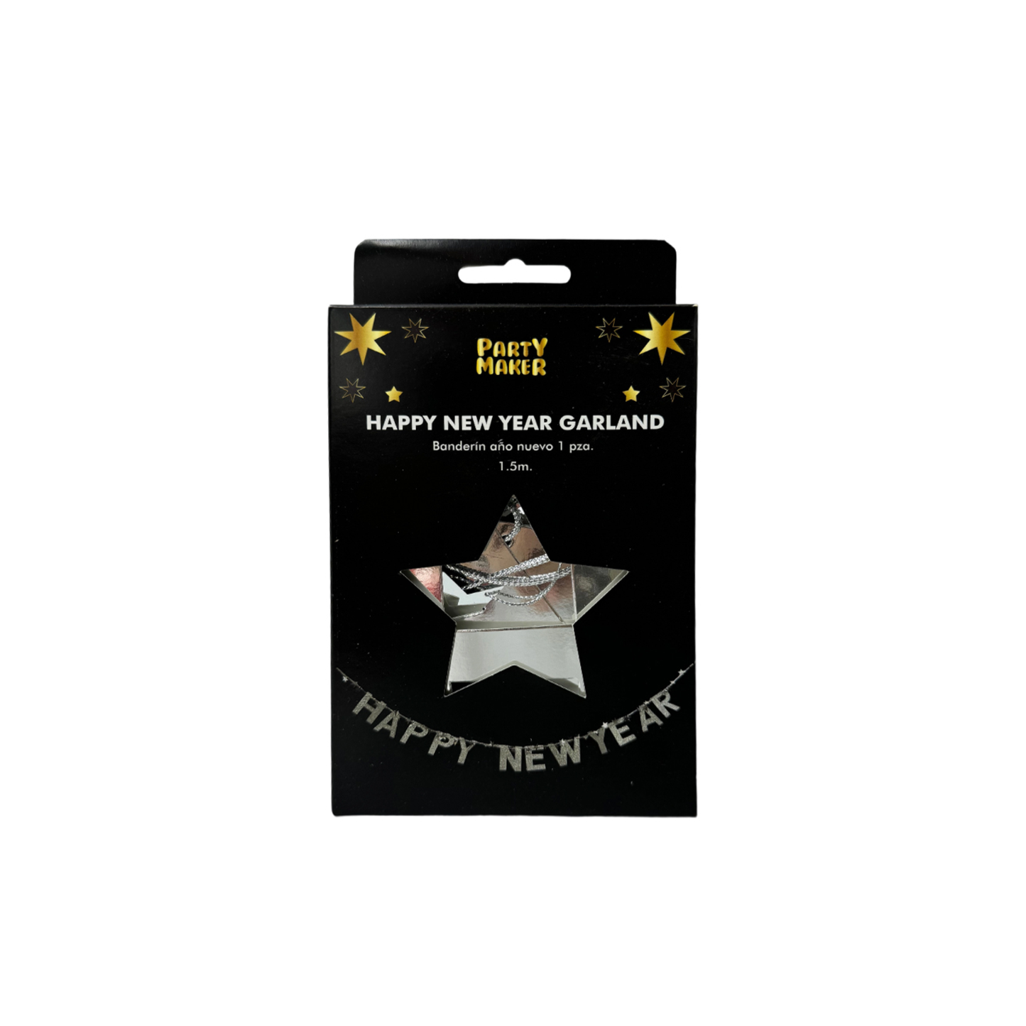 Banderin Año Nuevo Plata