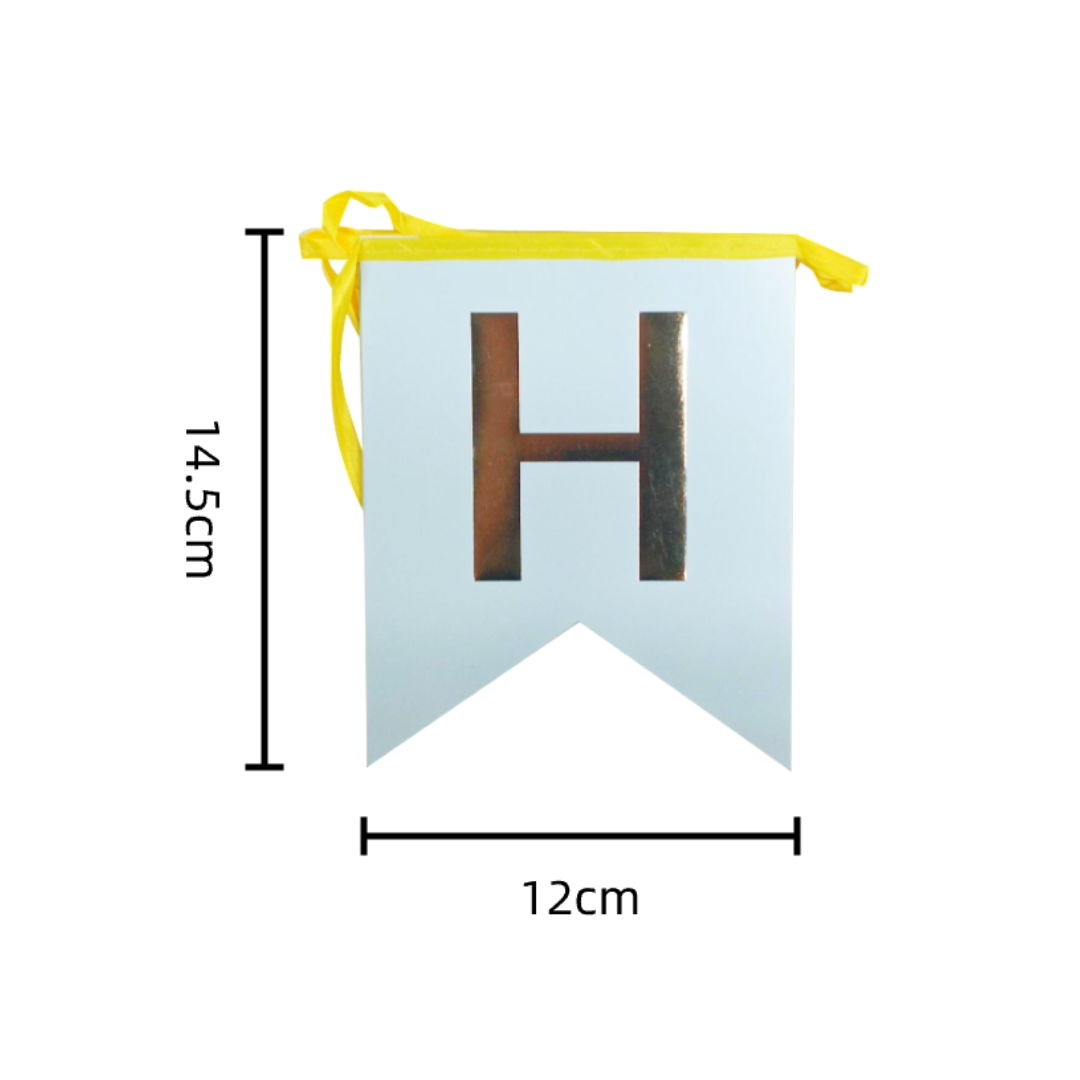 Banderín Happy Birthday Foil
