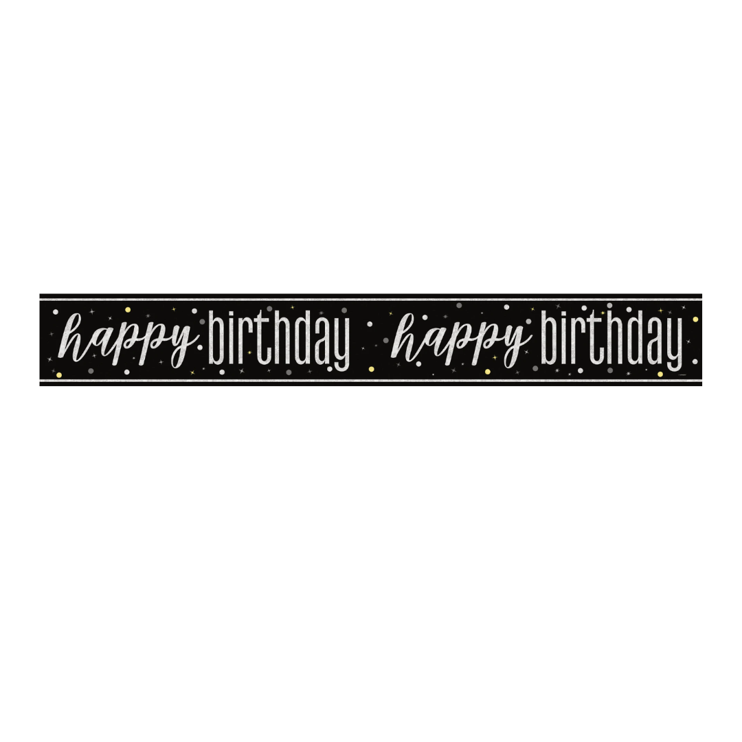 Banner Black Glitz