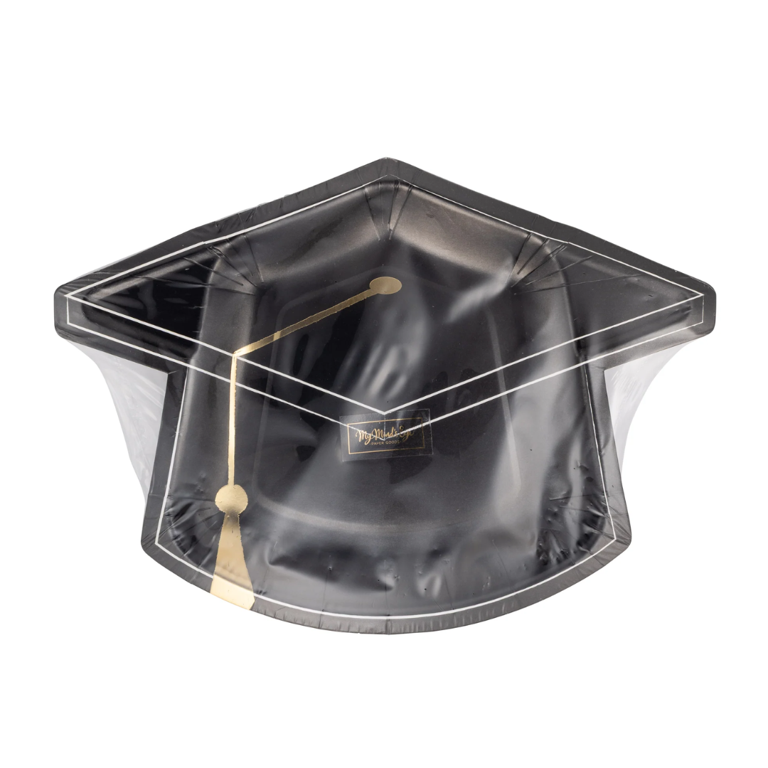 Black Cap Shaped Plate Grad