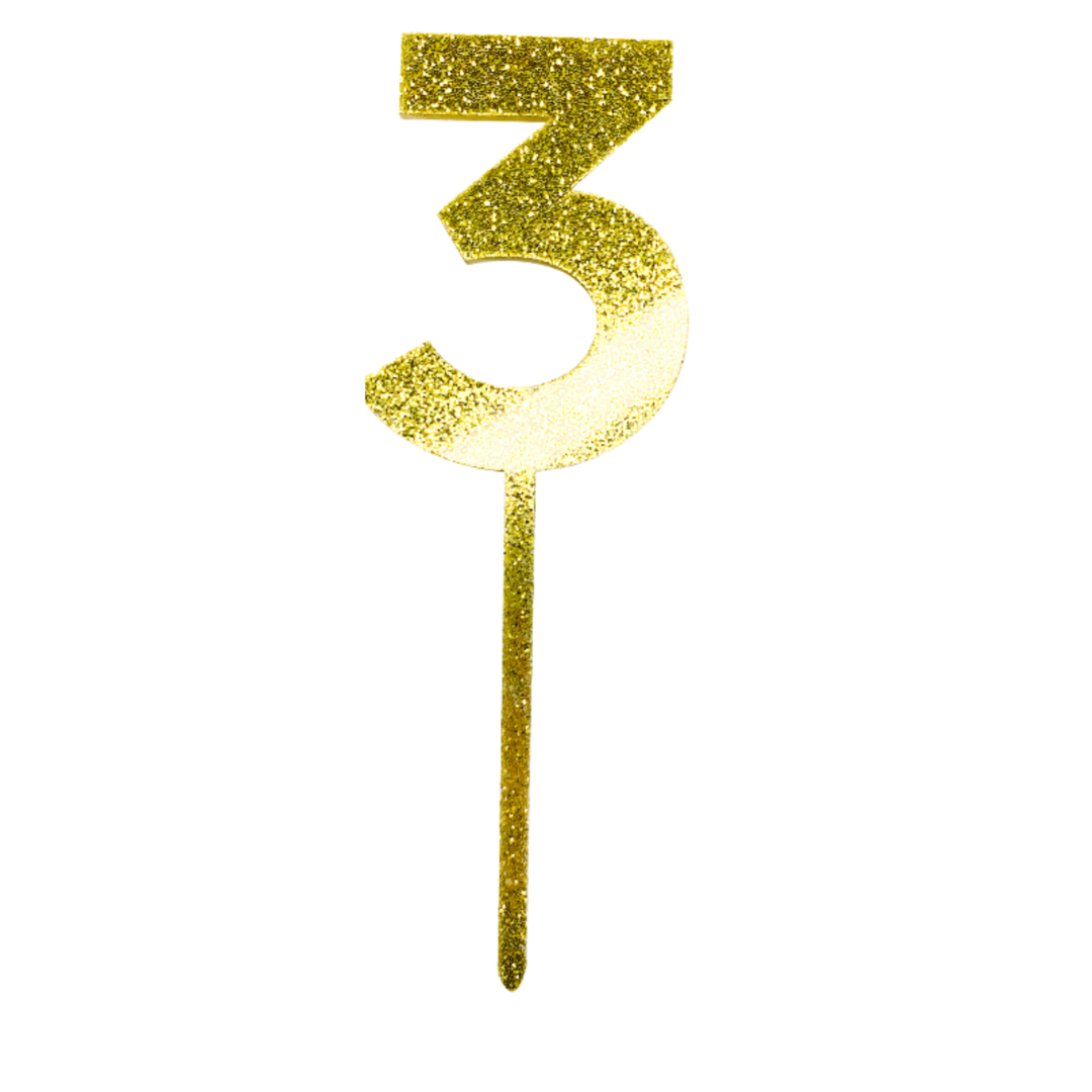 Cake Topper Número 3