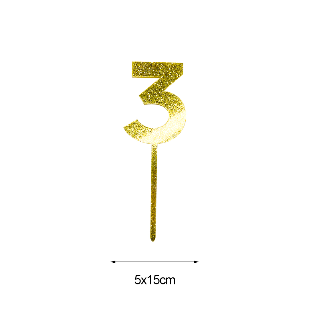 Cake Topper Número 3