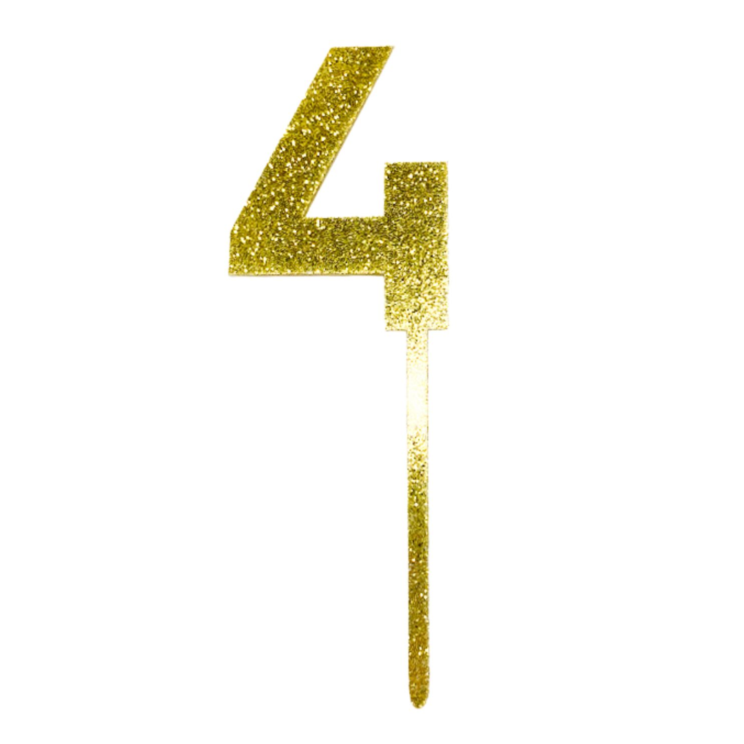 Cake Topper Número 4