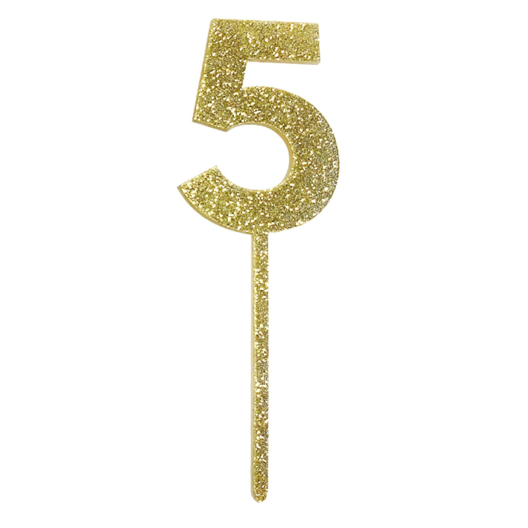 Cake Topper Número 5