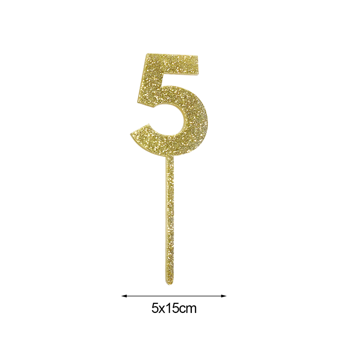 Cake Topper Número 5