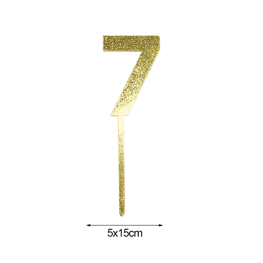 Cake Topper Número 7