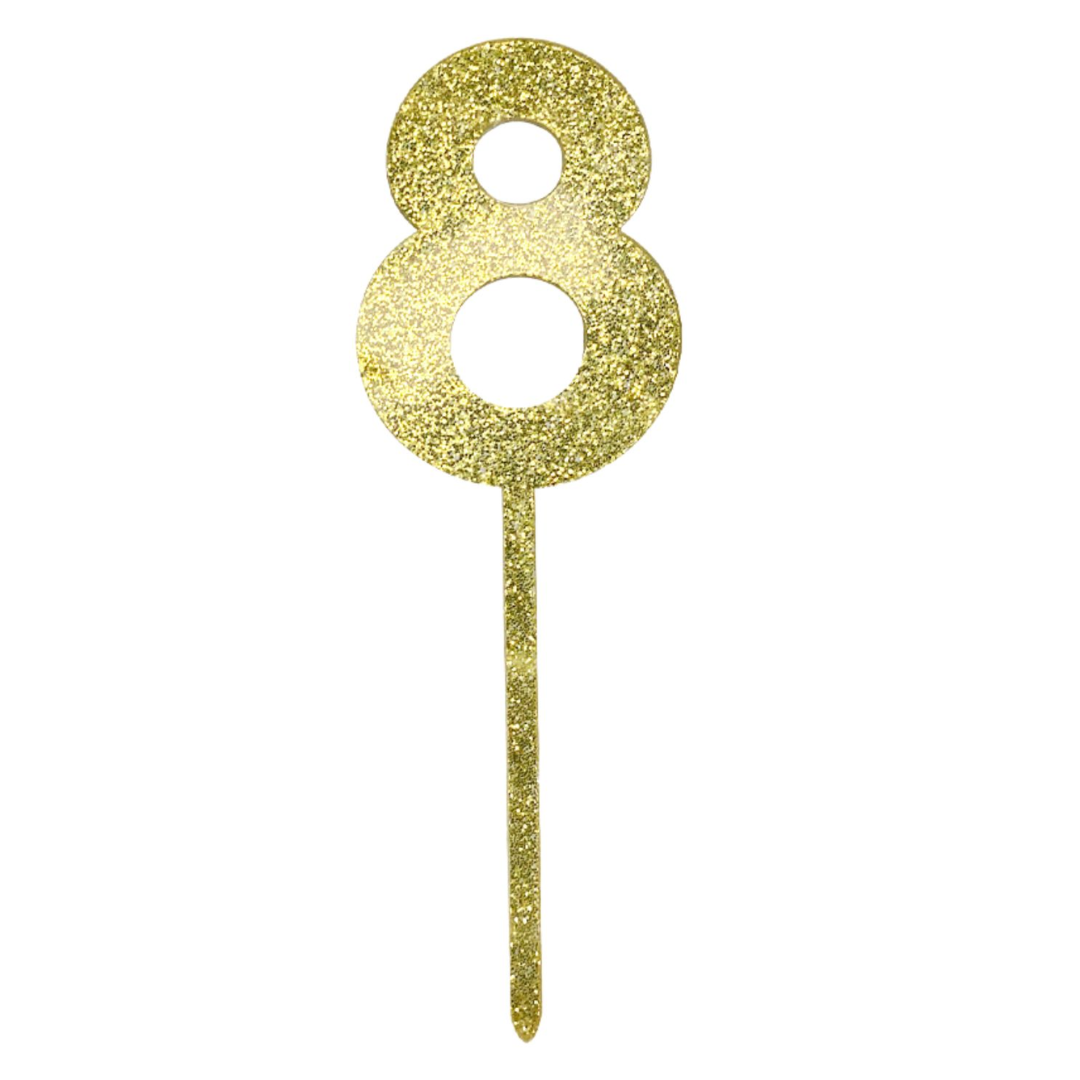 Cake Topper Número 8