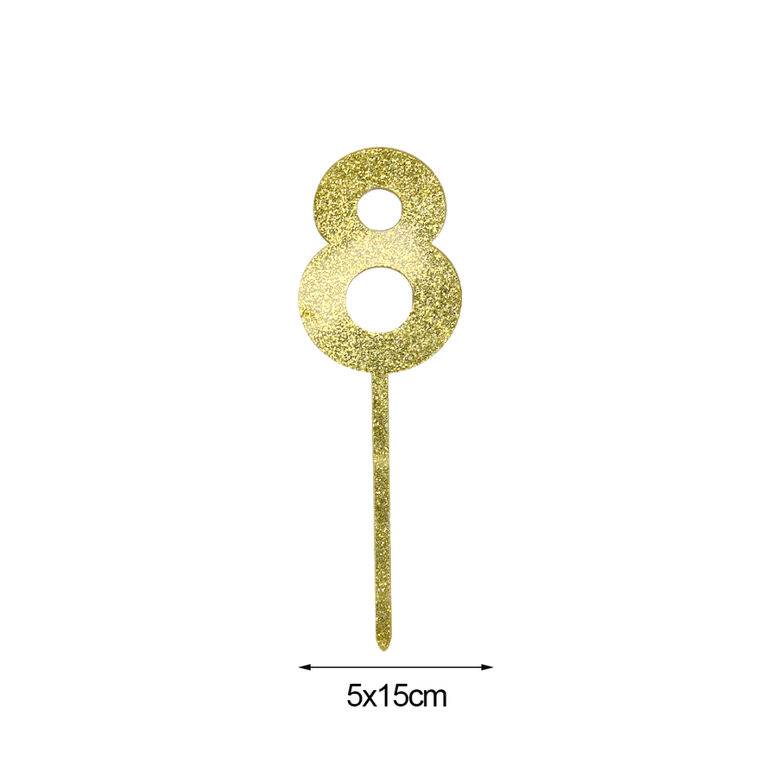 Cake Topper Número 8