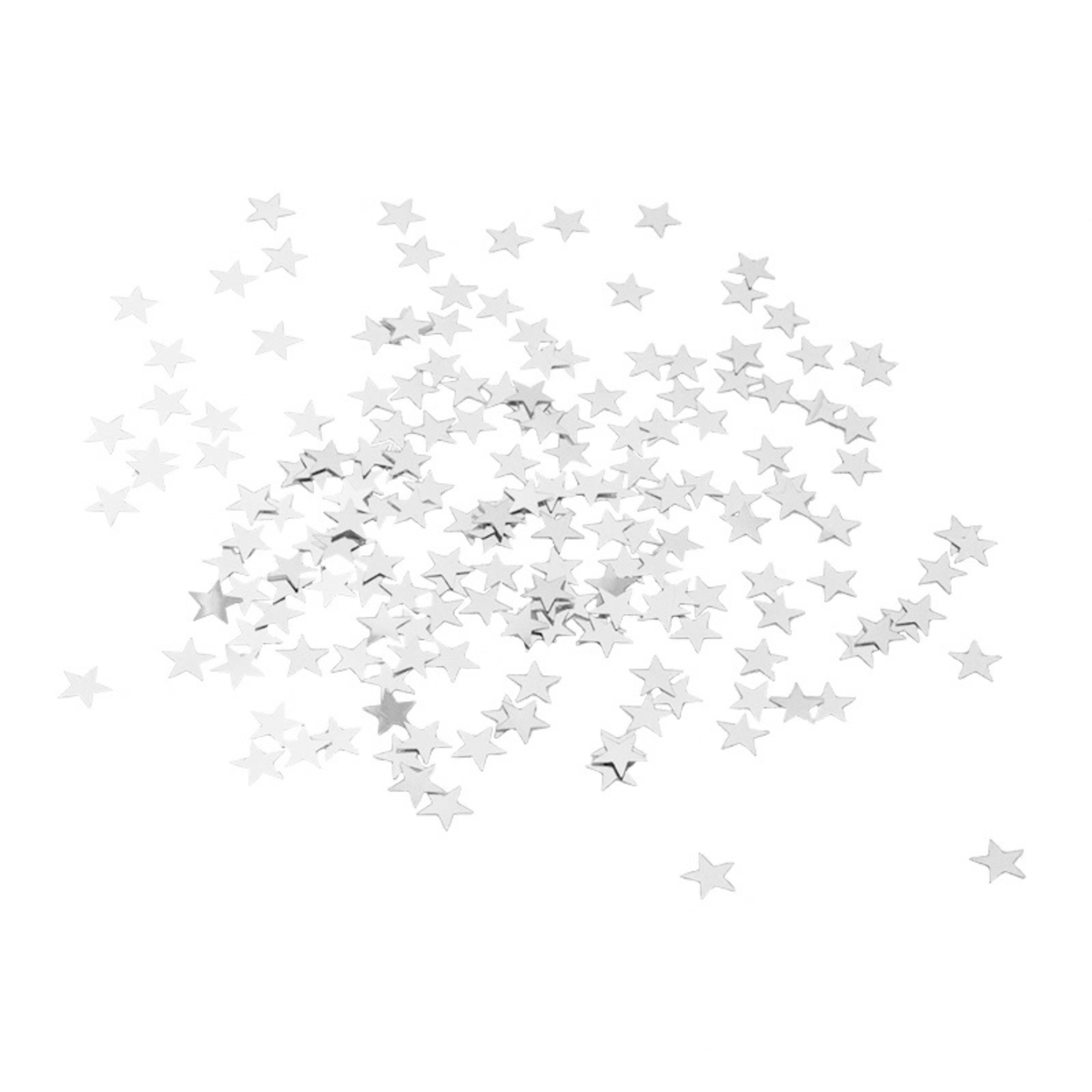 Confetti Estrellas Plata