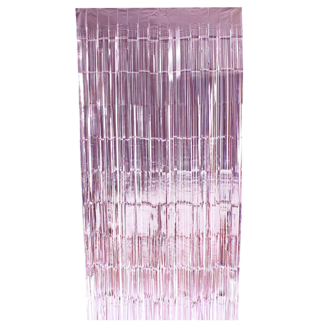 Cortina Metálica Rosa Pastel PM