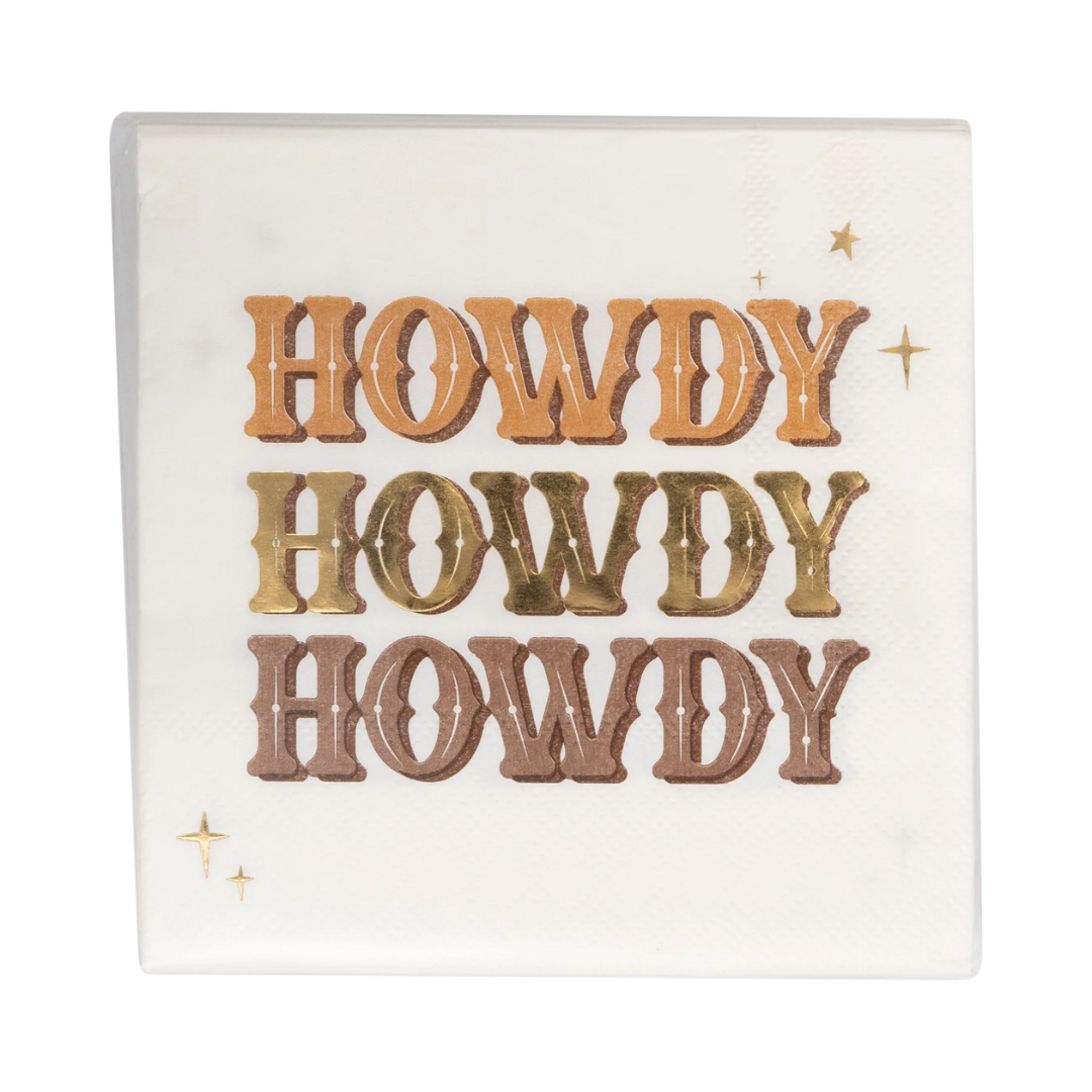 Cowboy Howdy Paper Napkin