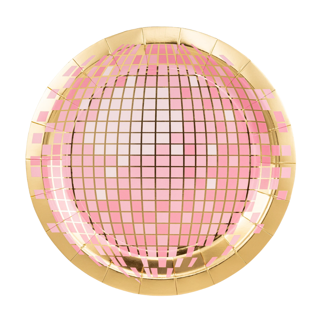 Disco Ball Paper Plate