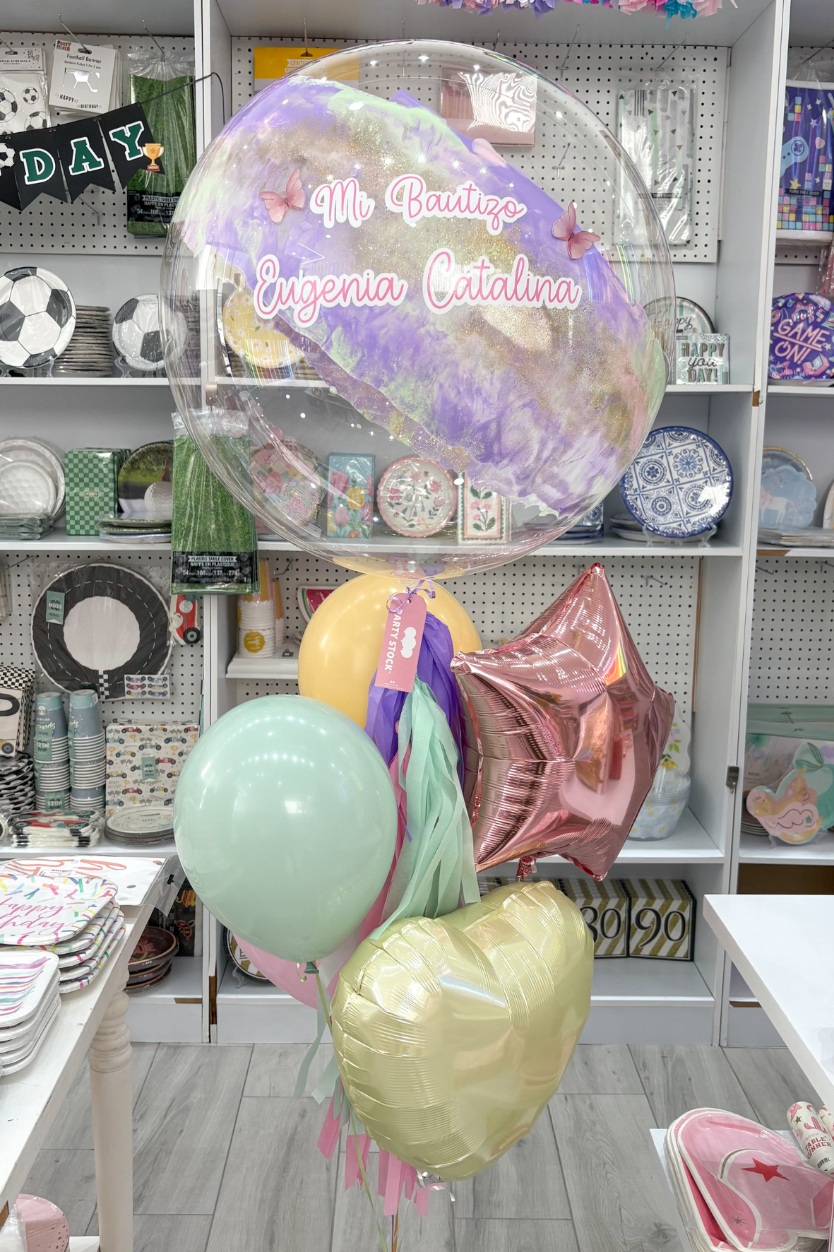 Globo Burbuja Bautizo Pastel