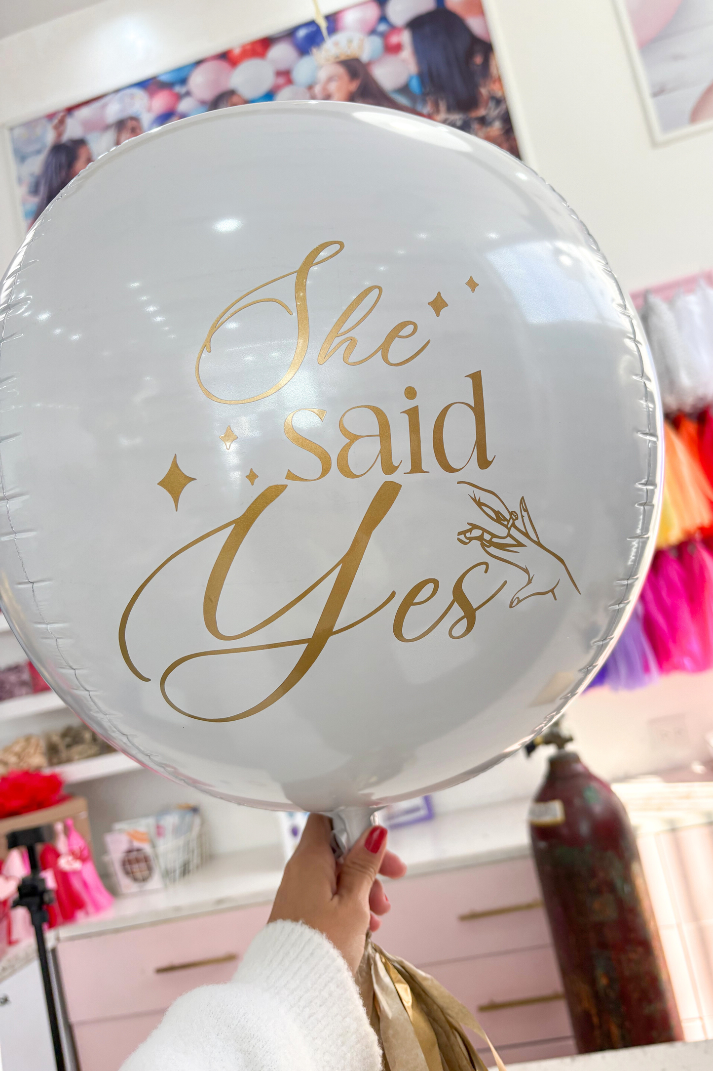 Globo Esfera She Said Yes