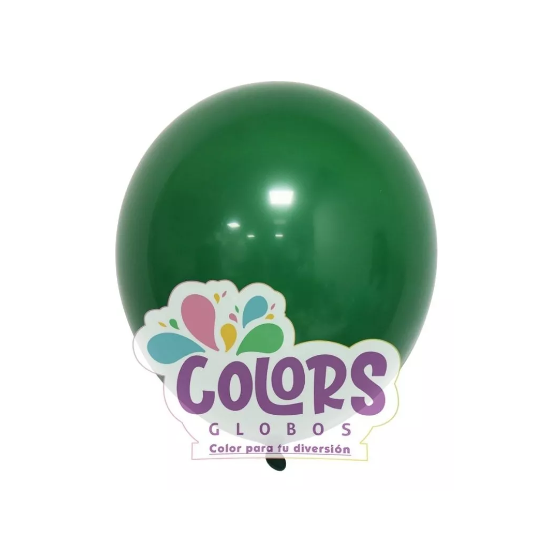 Globo 12" Verde Oscuro 100p
