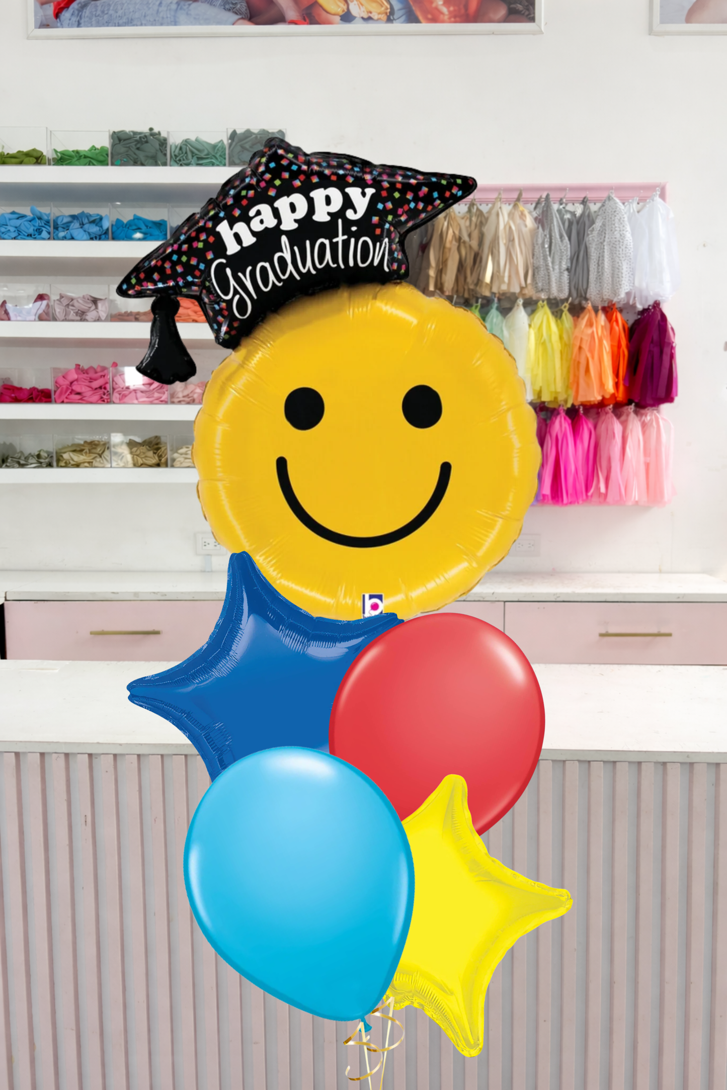 Globos Graduación Happy Face Boy