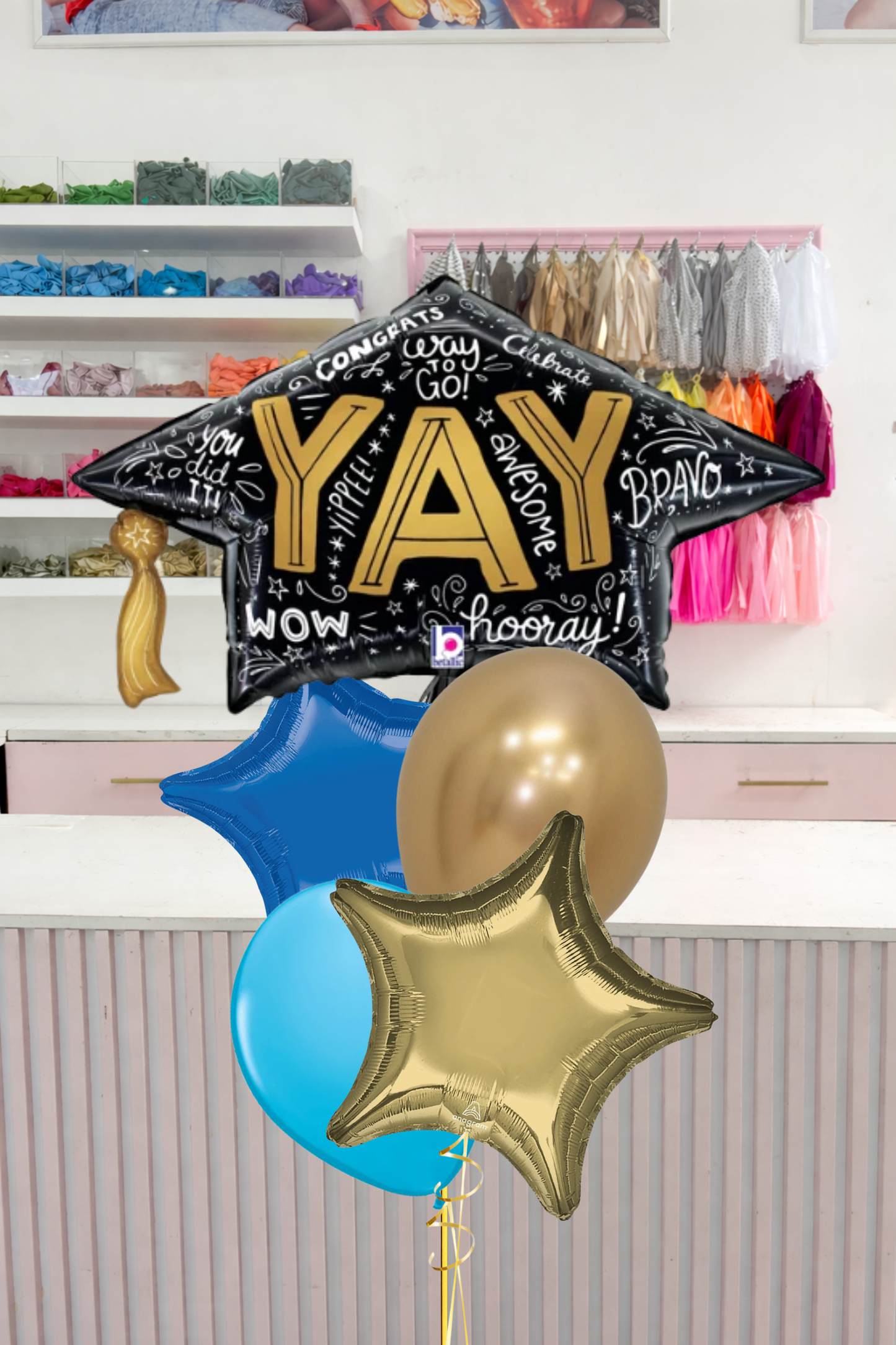 Globos Graduación Yay Birrete Bundle