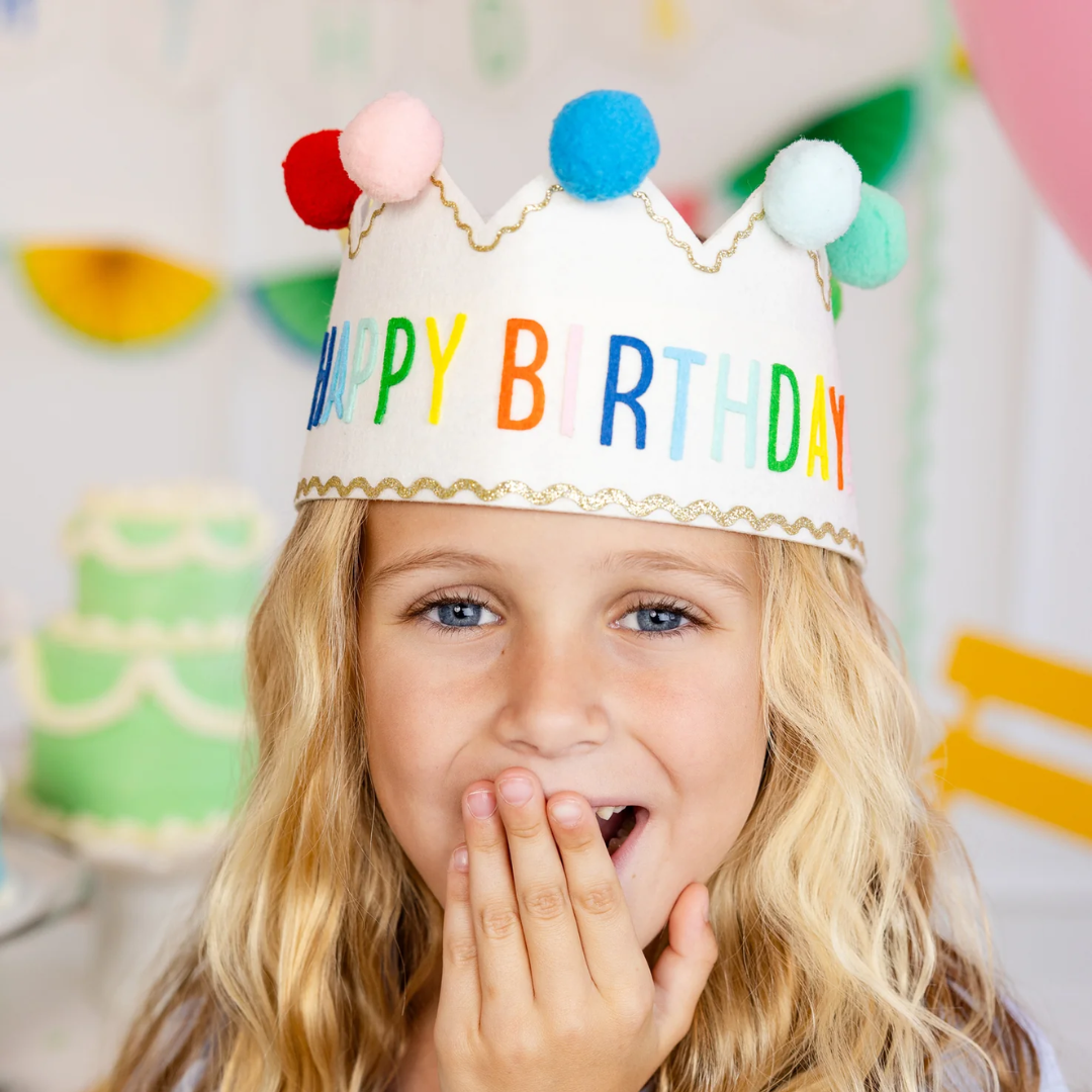 Happy Birthday Felt Crown