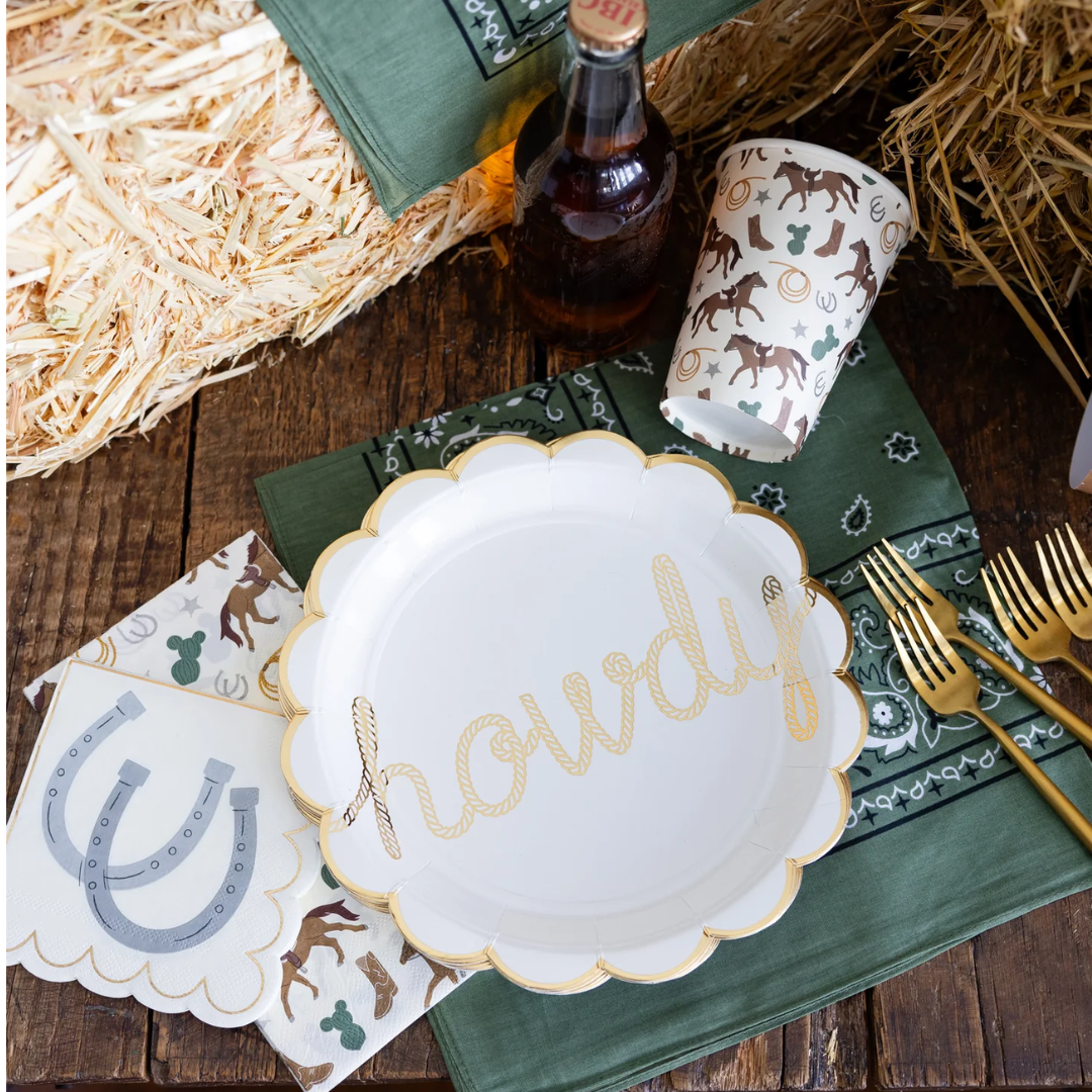 Howdy Paper Plate