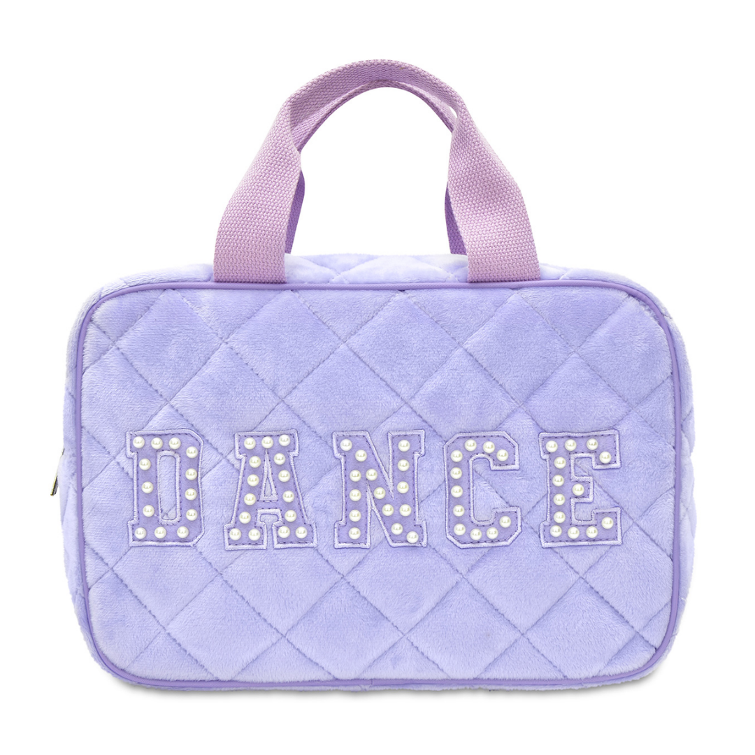 Love to Dance Quilted Large Cosmetic Bag