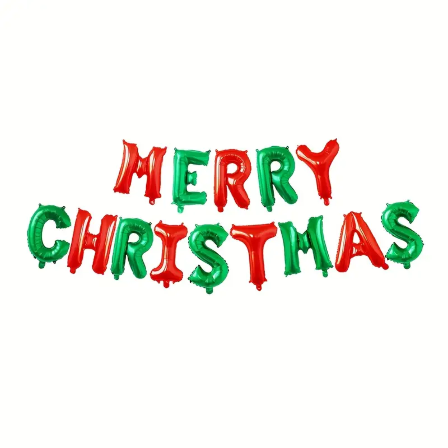 Merry Christmas Balloon Banner