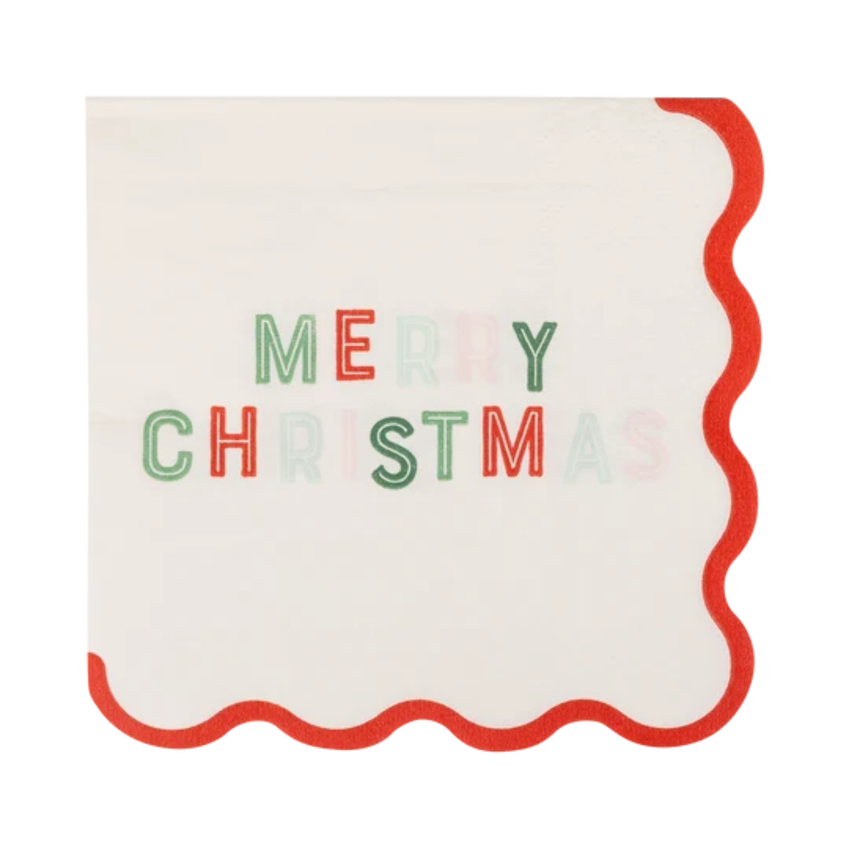 Merry Christmas Cocktail Napkin