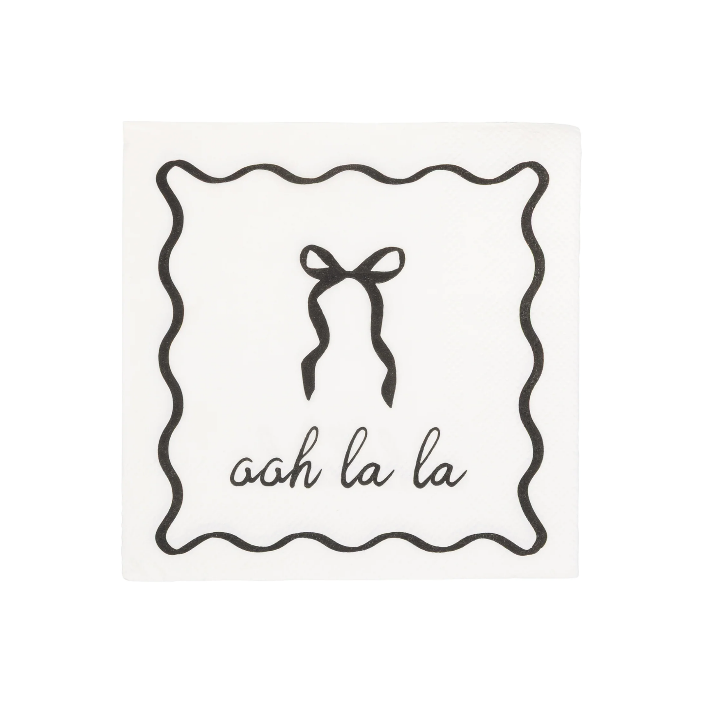 Oh Lala Black & White Napkins