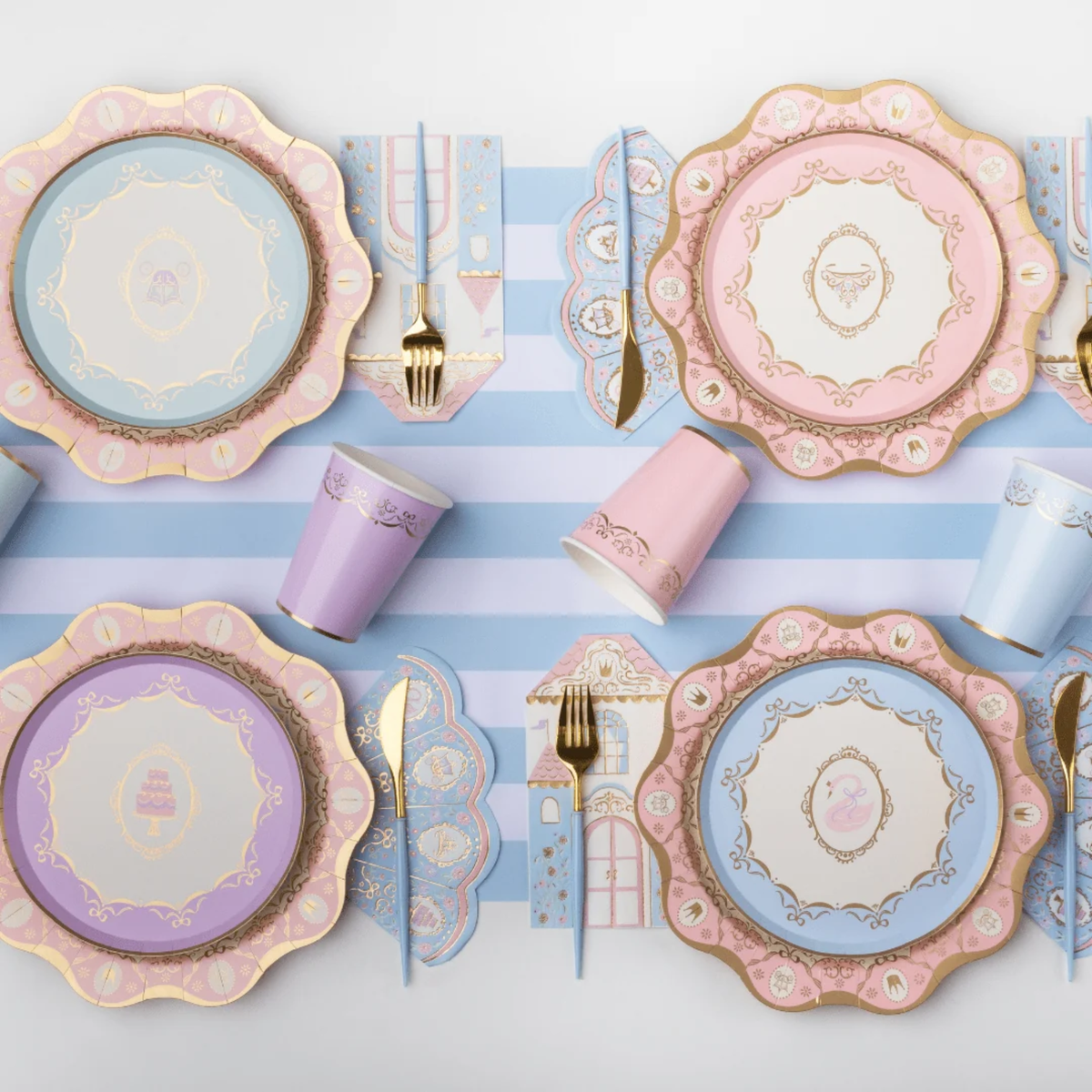 Parisian Princess Elegant Dinner Plates
