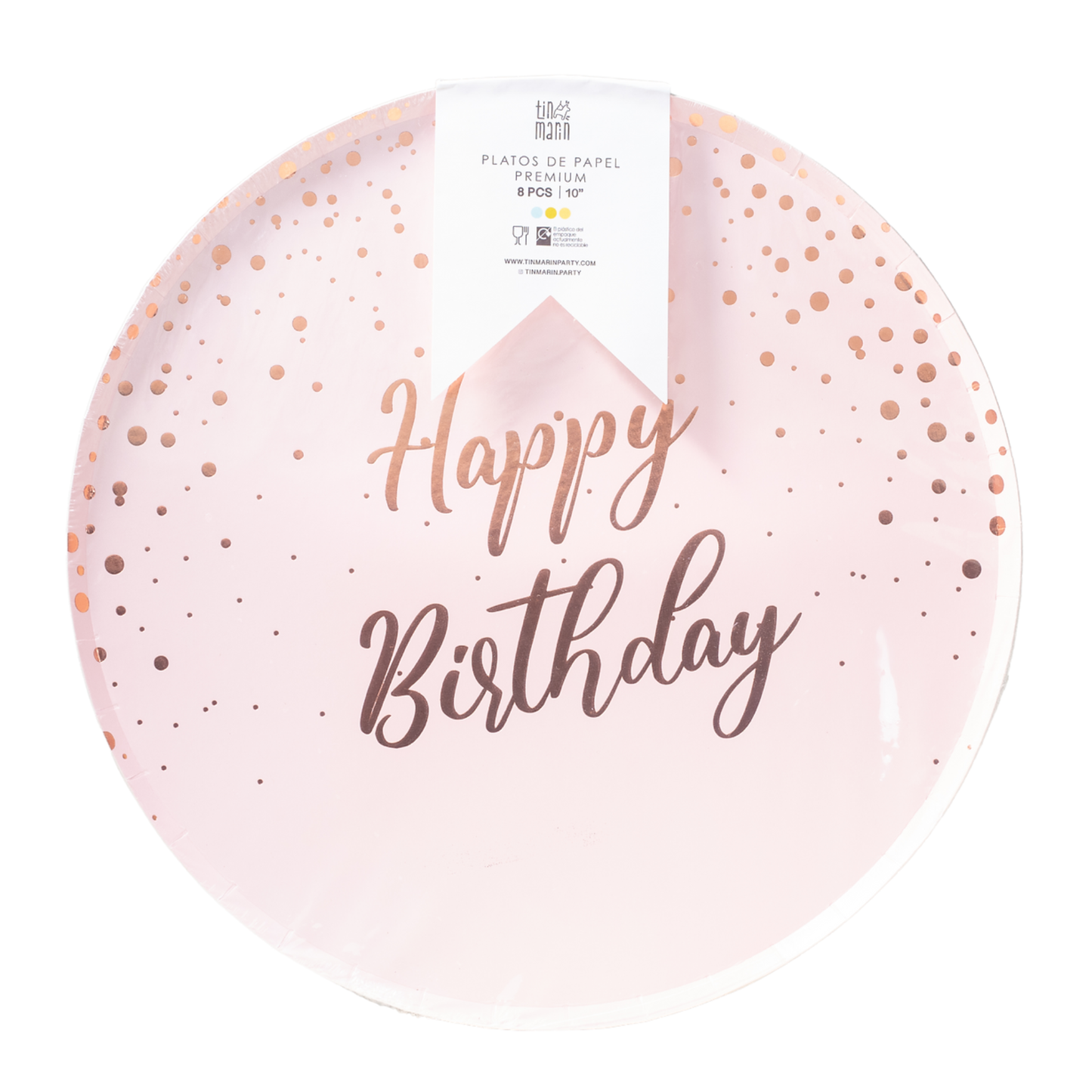Plato 10" Birthday Pink Metallic