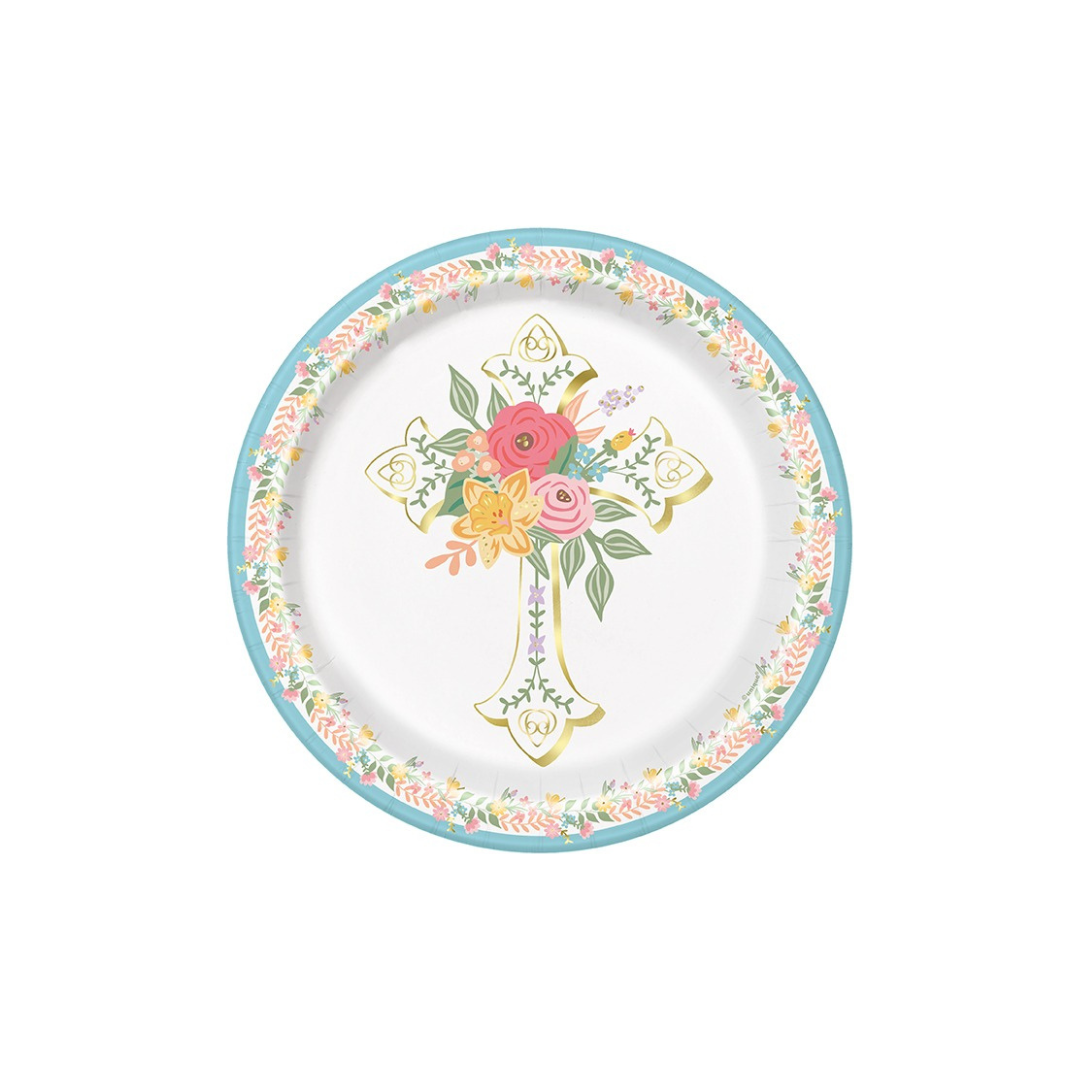 Plato 7" Flower Cross