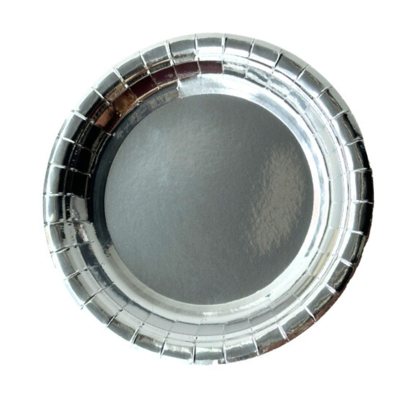 Plato Metálico Plata 23cm