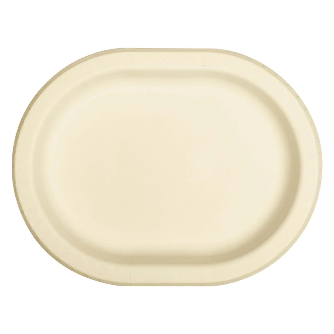 Plato Ovalado 12"x9" Ivory