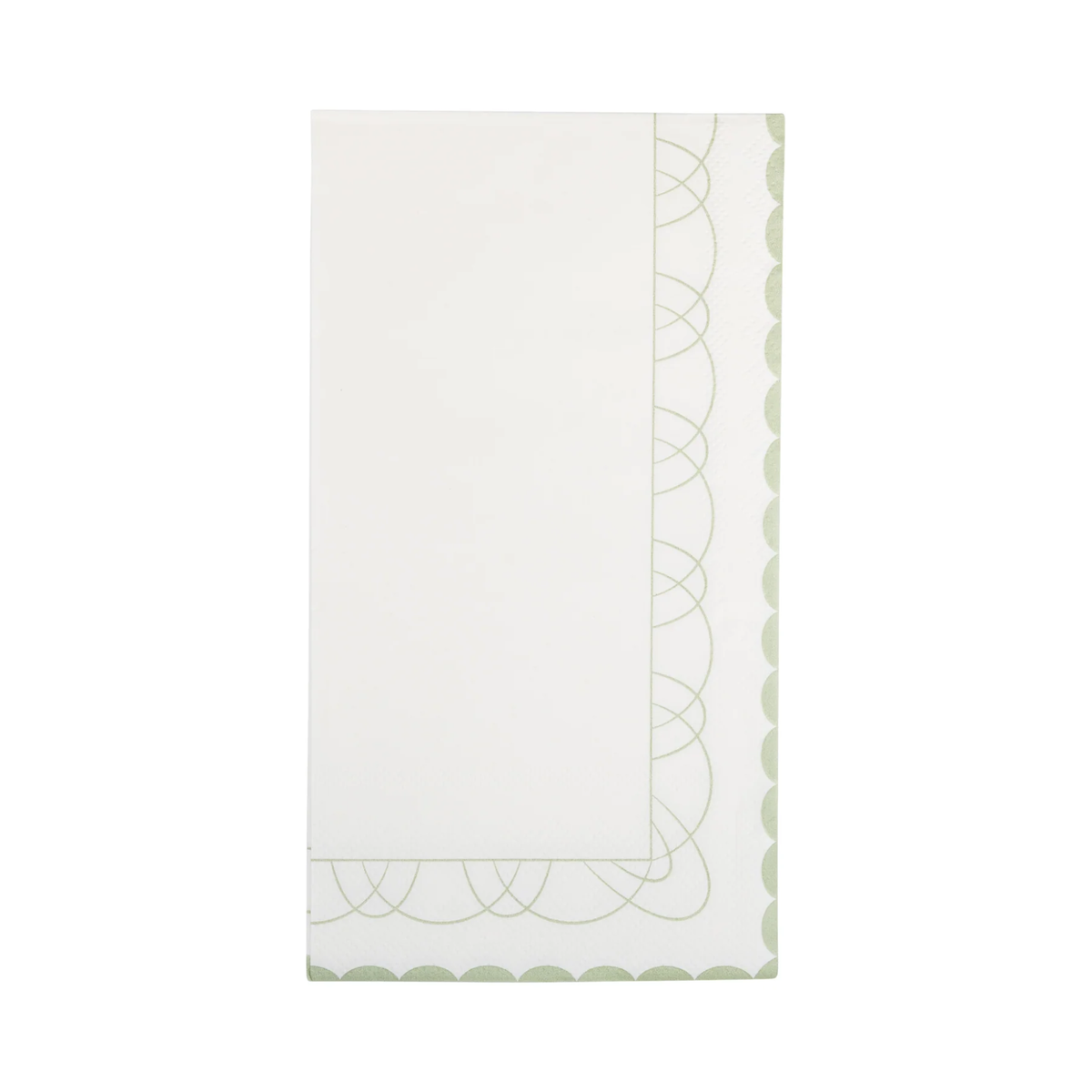 Sage Fancy Border Guest Napkin