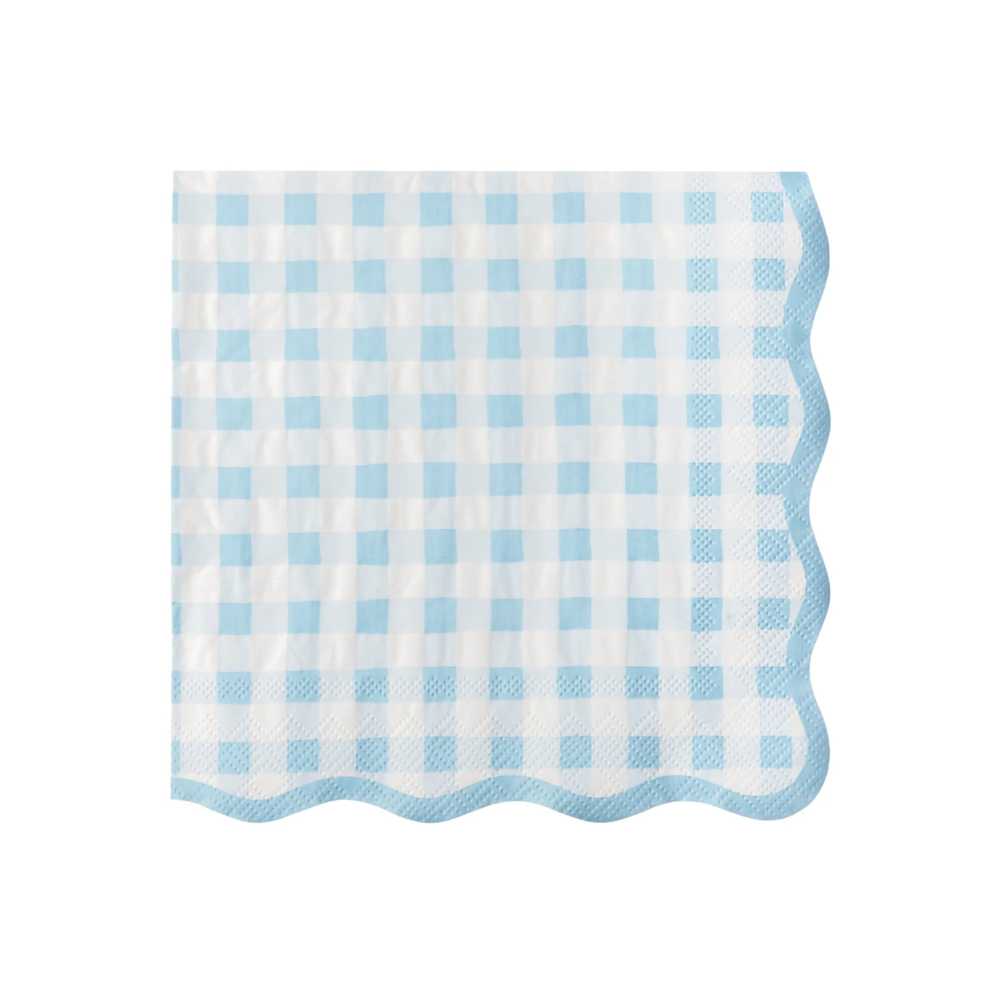 Sky Blue Gingham Napkins