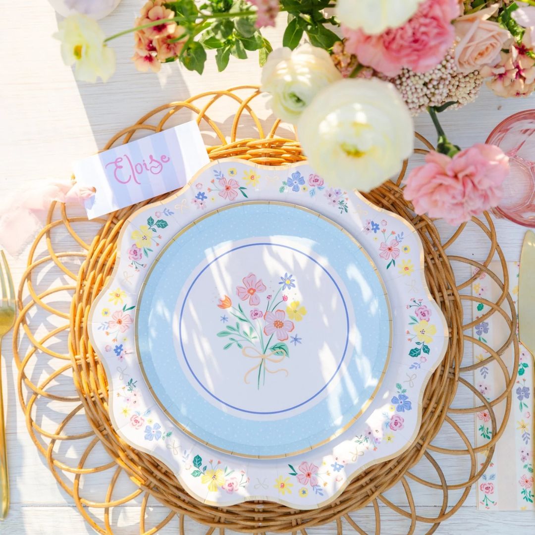 Spring Bouquet Floral Dessert Plates