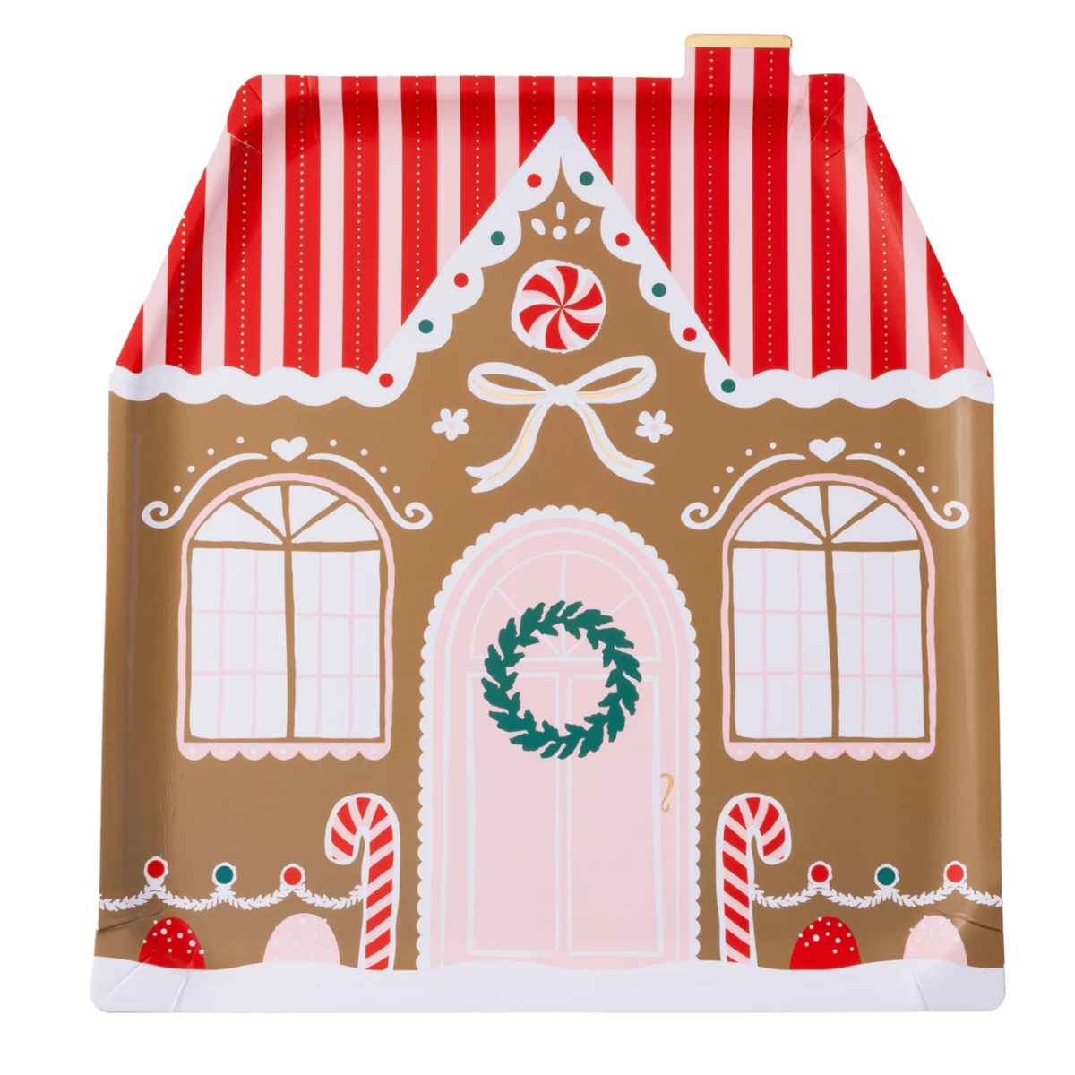 Sweet Gingerbread House Plates
