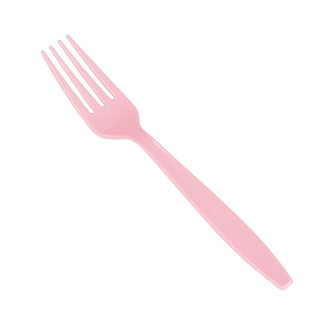 Tenedores Rosa Pastel 50 pz
