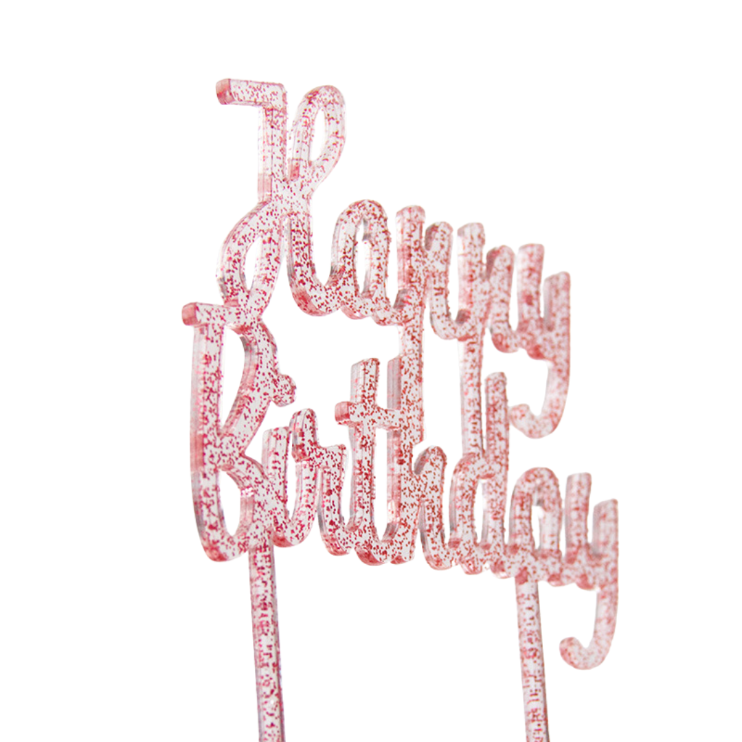 Topper Happy Birthday Rosa