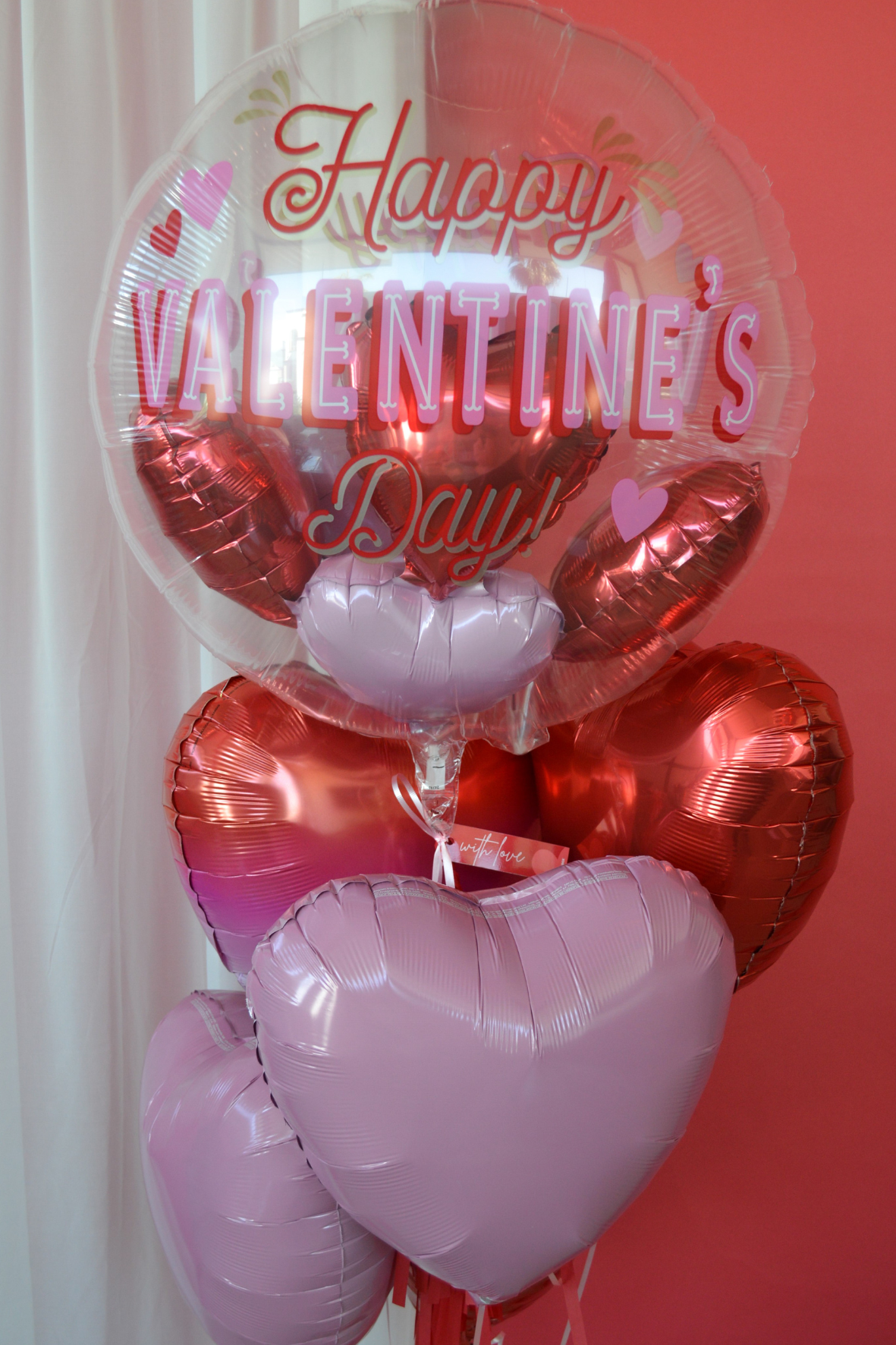 Valentine’s Clear with hearts
