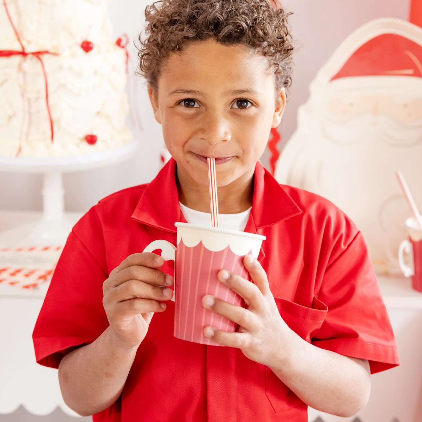 Vaso con asa Navideño