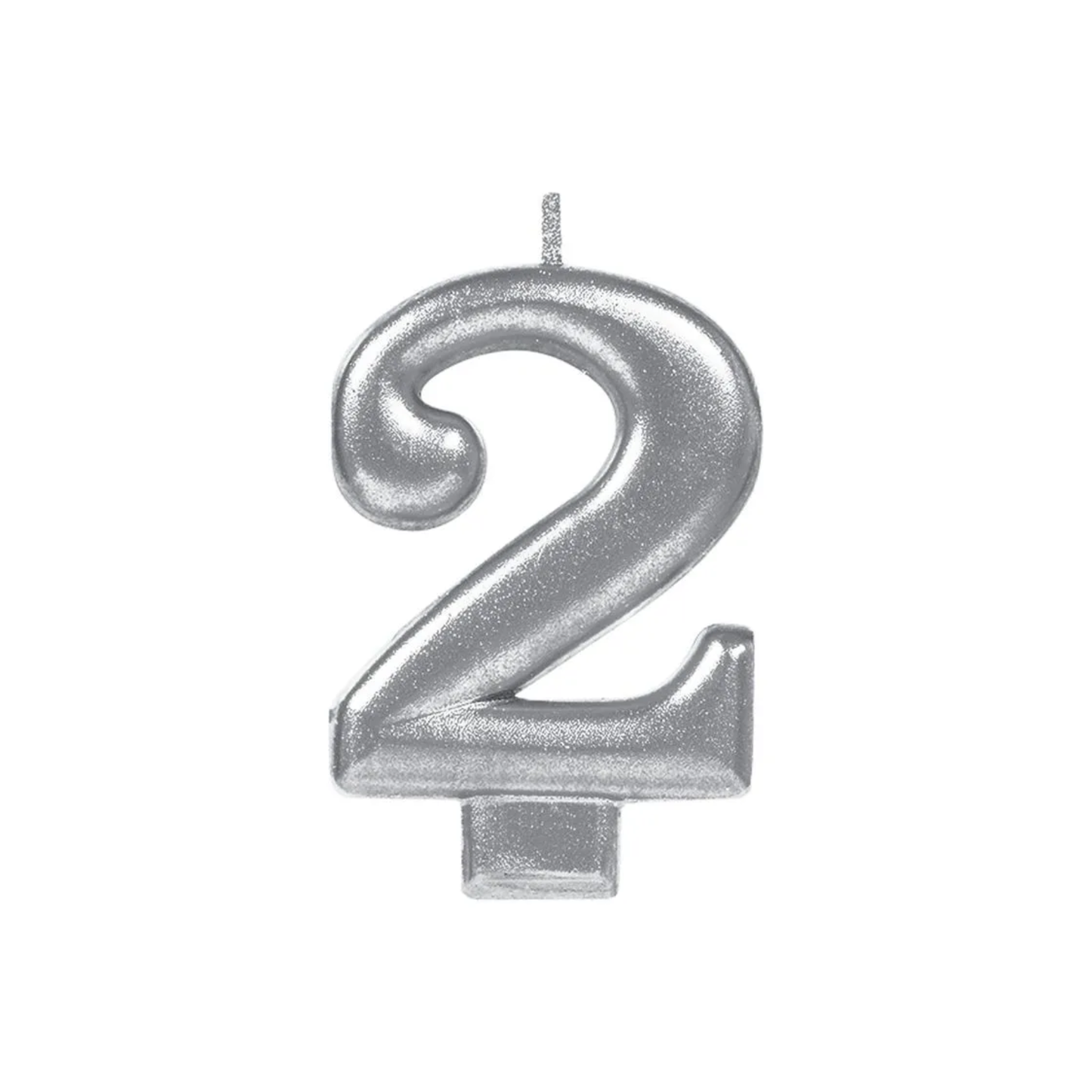Vela Número Plata 2