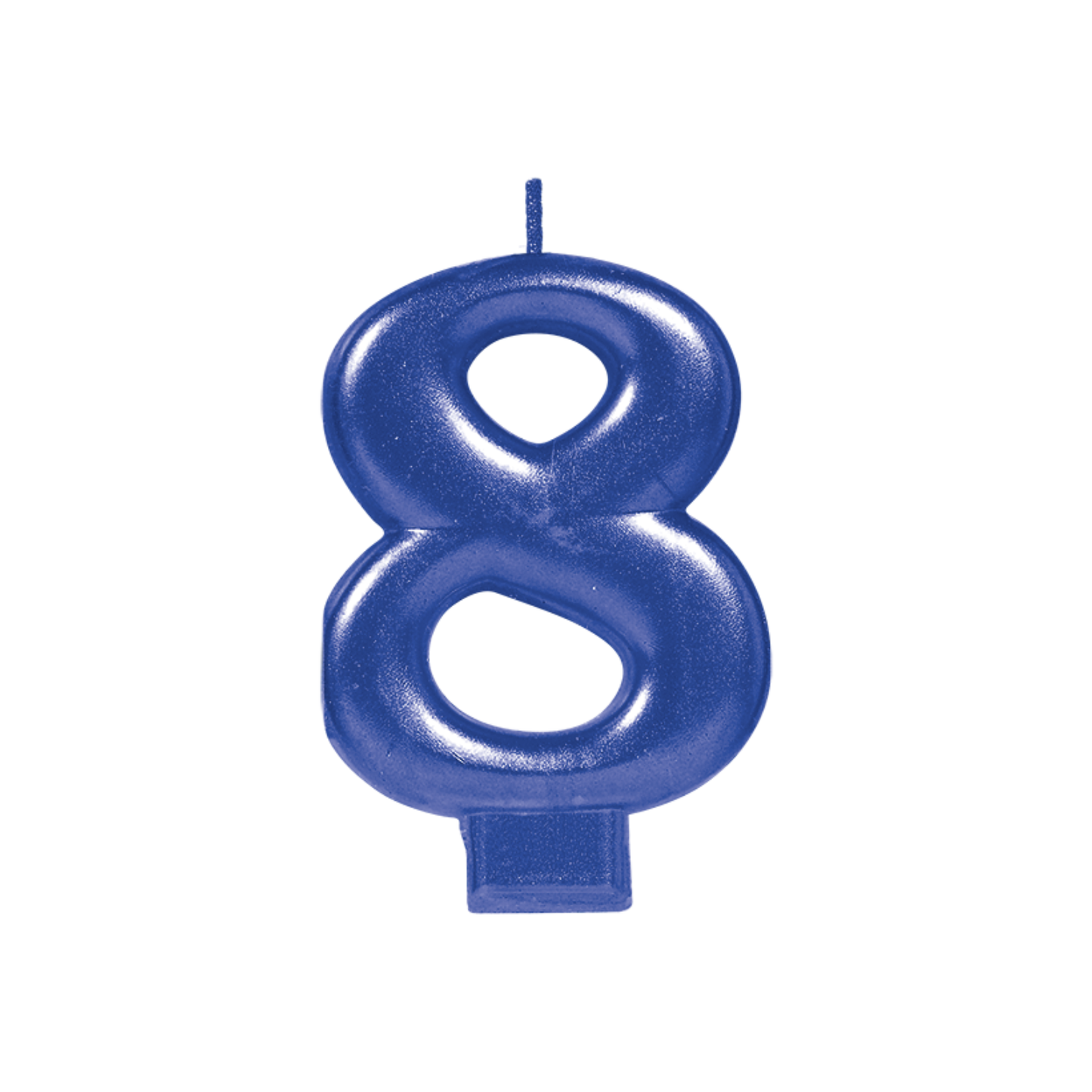 Vela Número Azul 8