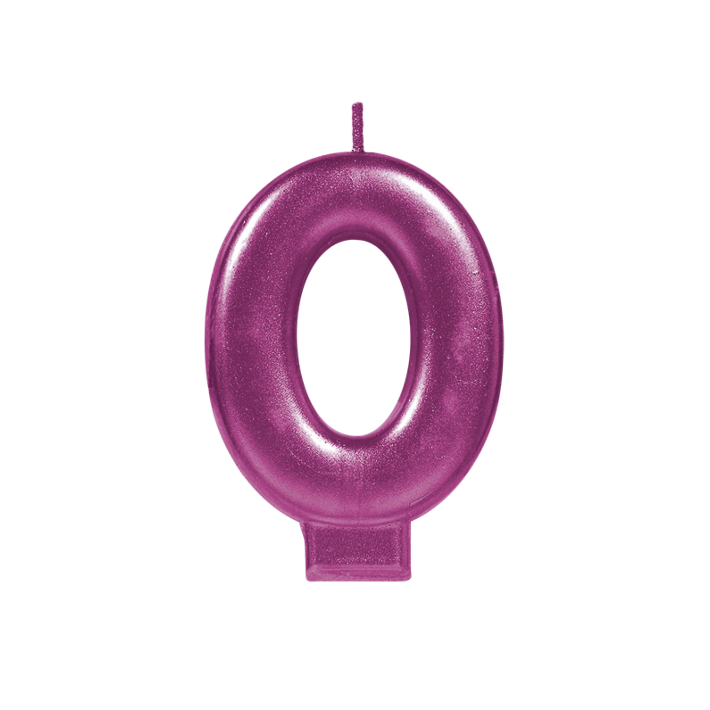 Vela Número Rosa 0