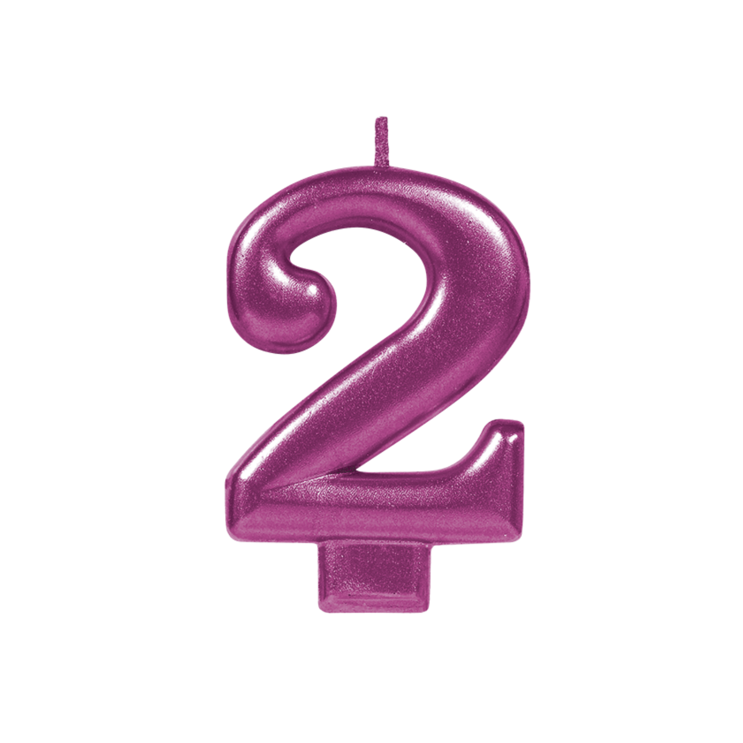 Vela Número Rosa 2