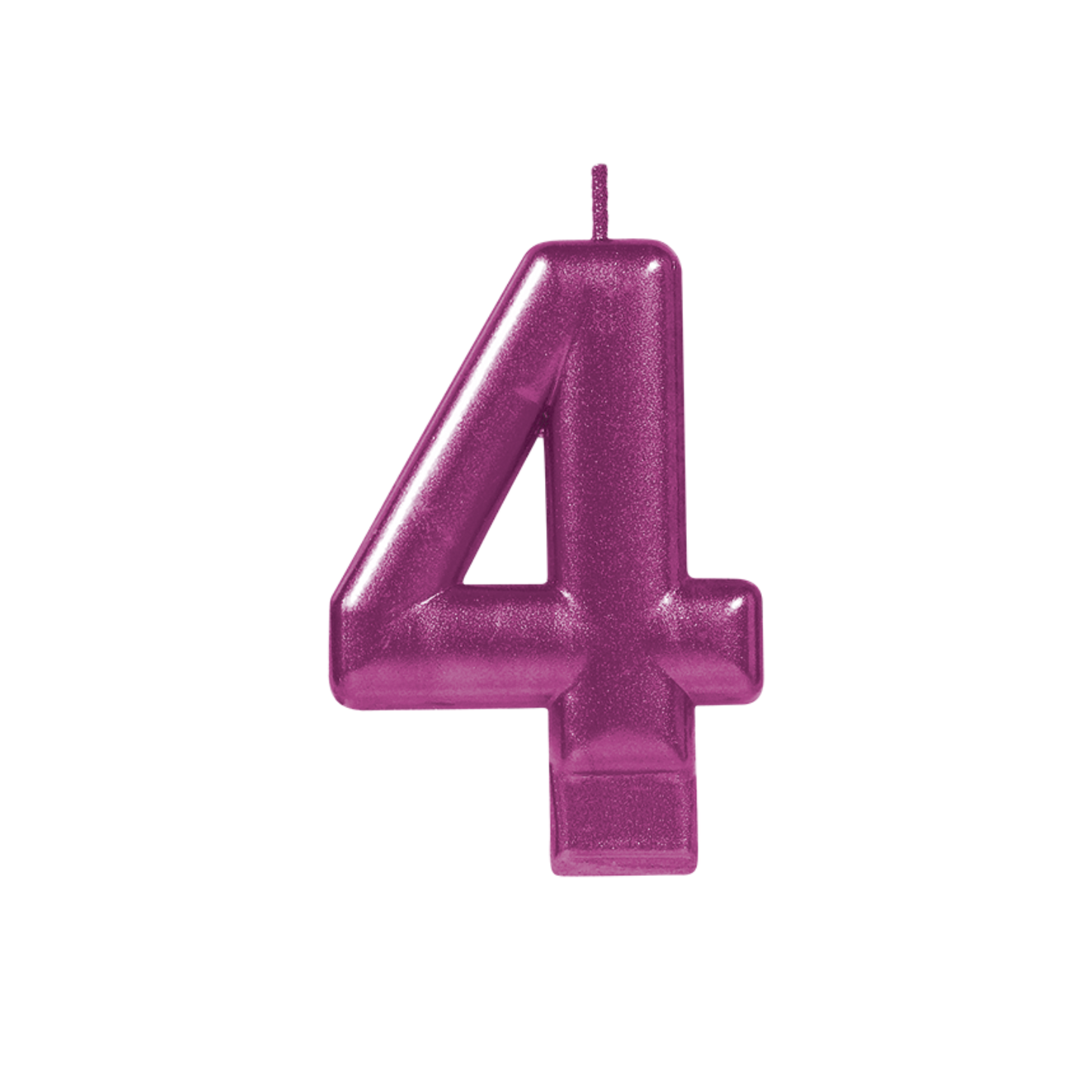 Vela Número Rosa 4