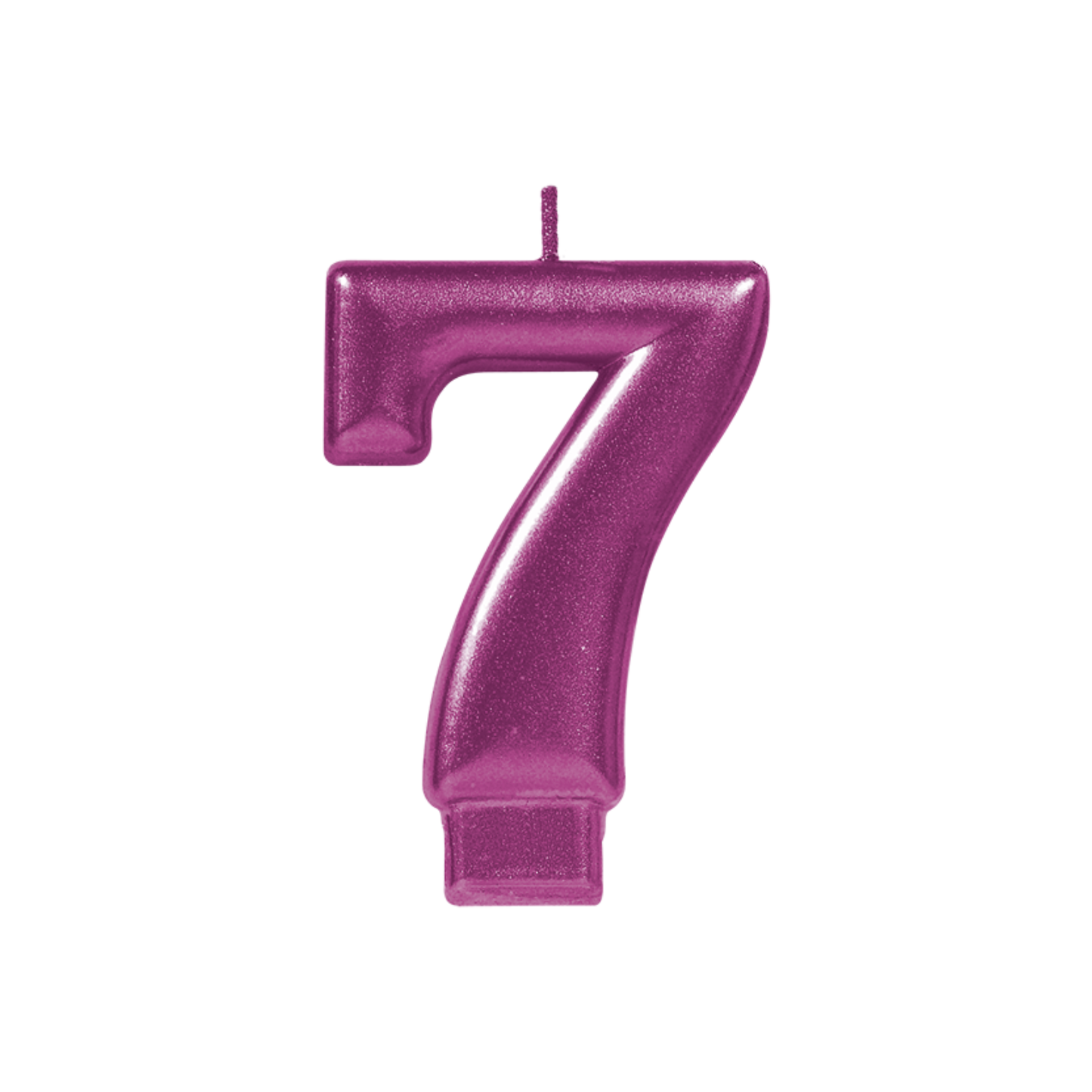 Vela Número Rosa 7