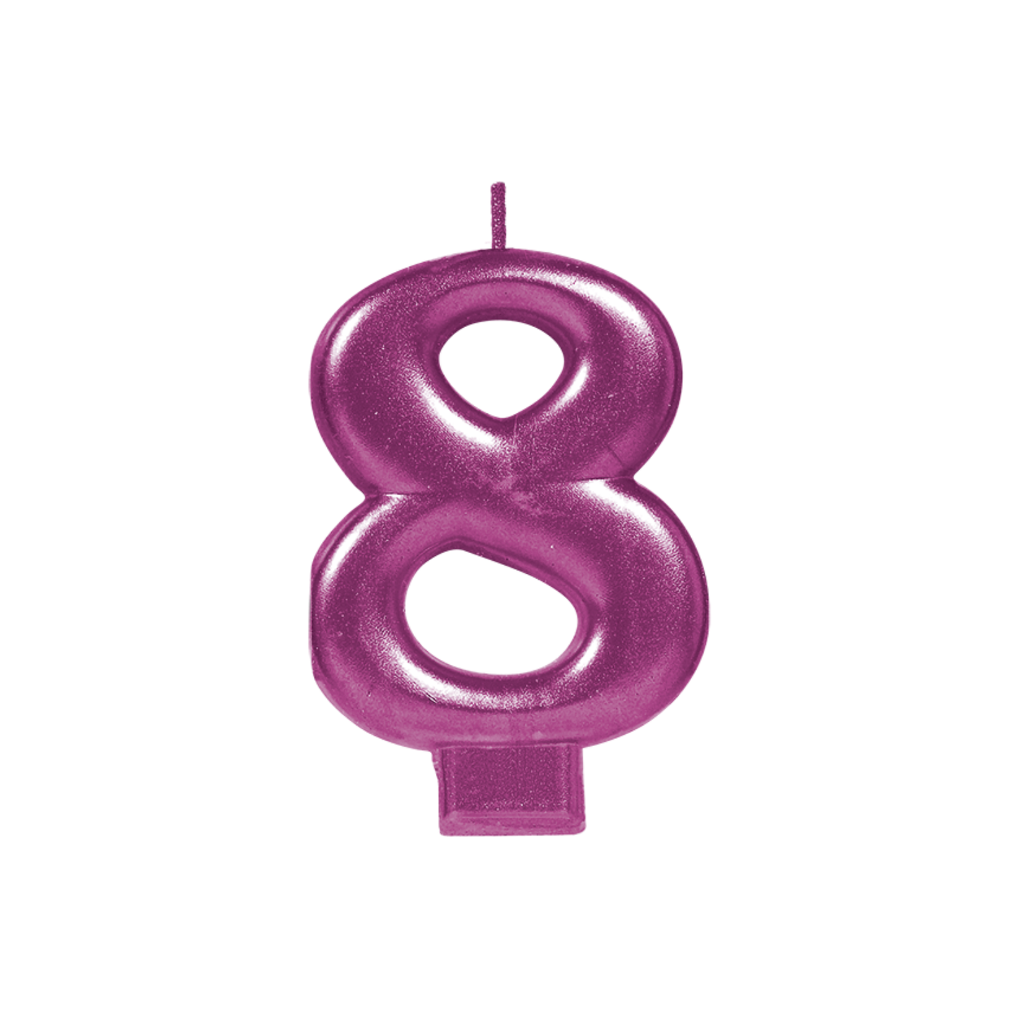 Vela Número Rosa 8