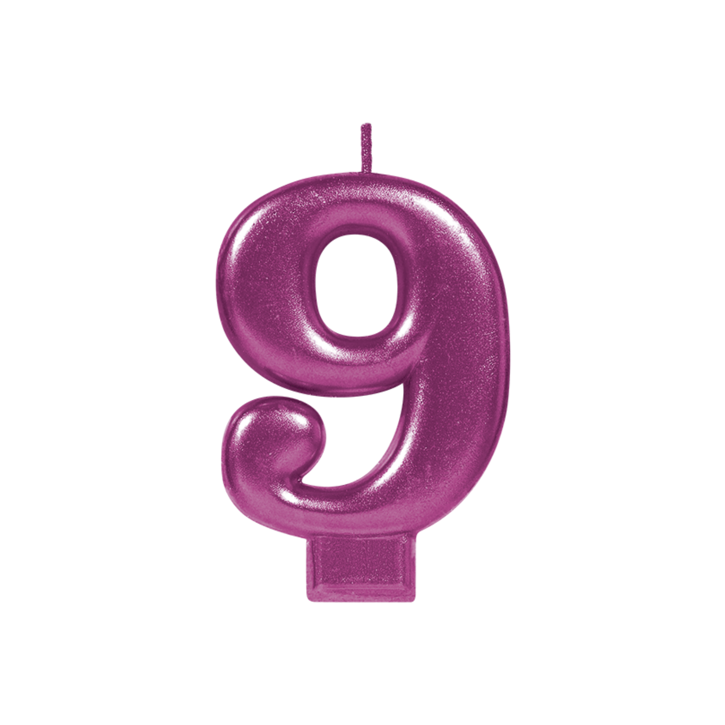 Vela Número Rosa 9