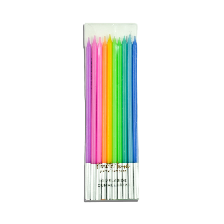 Velas Cumpleaños Multicolor